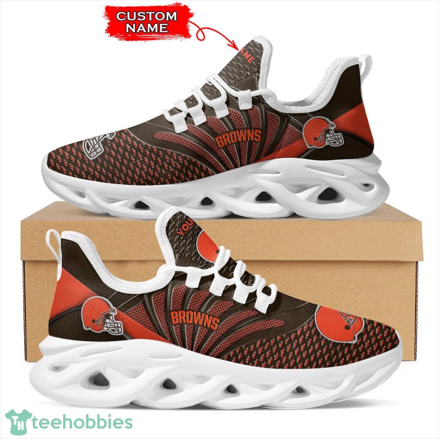 Cleveland Browns NFL Max Soul Shoes Camo Trend Men And Women For