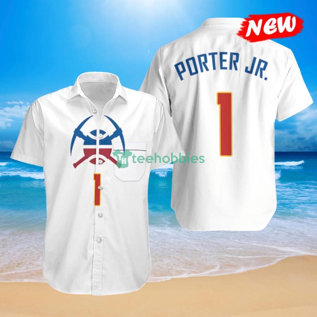 Nuggets Michael Porter Jr 1 Earned Edition White Inspired Style Hawaiian Shirt Product Photo 1 Nuggets Michael Porter Jr 1 Earned Edition White Inspired Style Hawaiian Shirt Product Photo 1