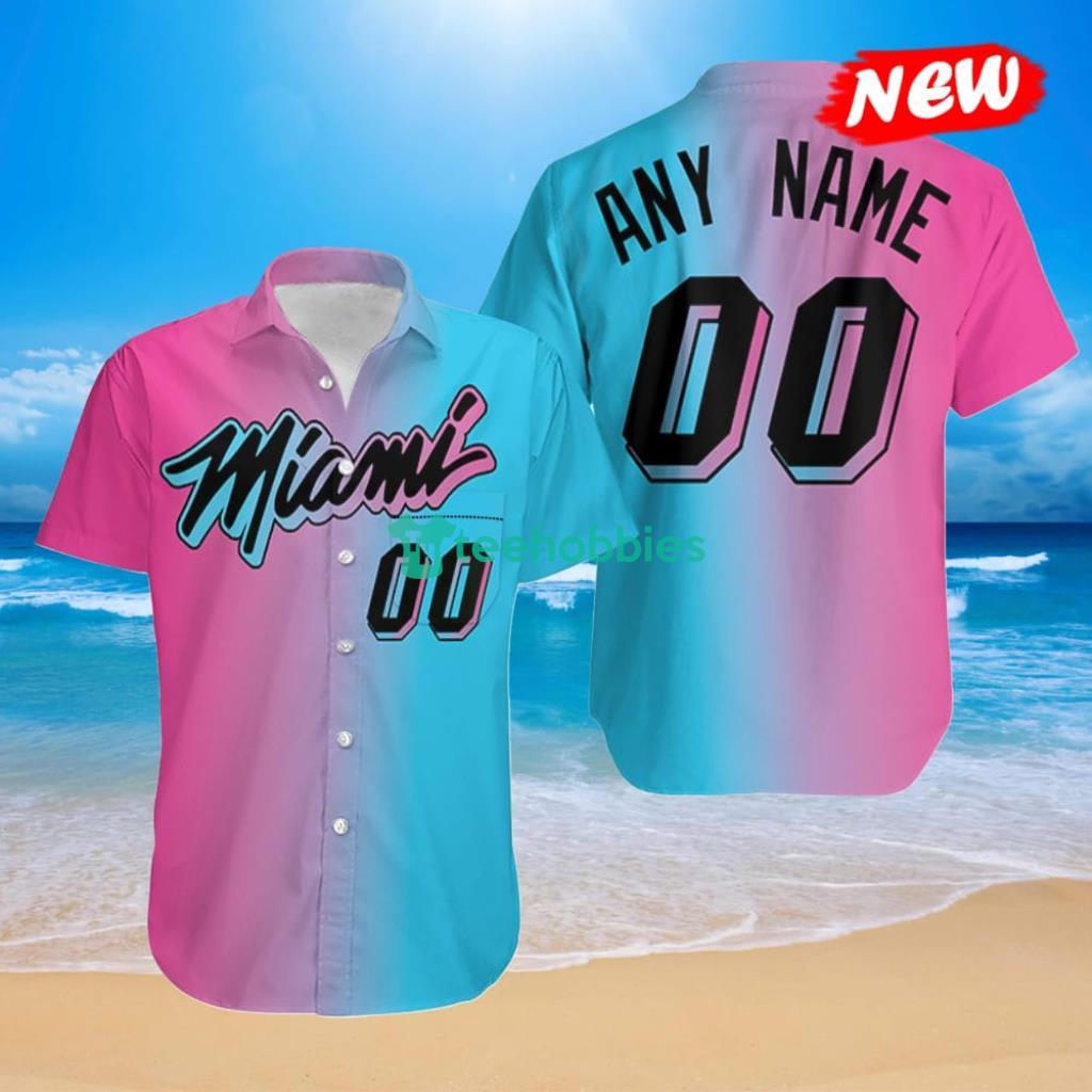 Personalized Miami Heat Any Name 00 Nba City Edition Split Pink