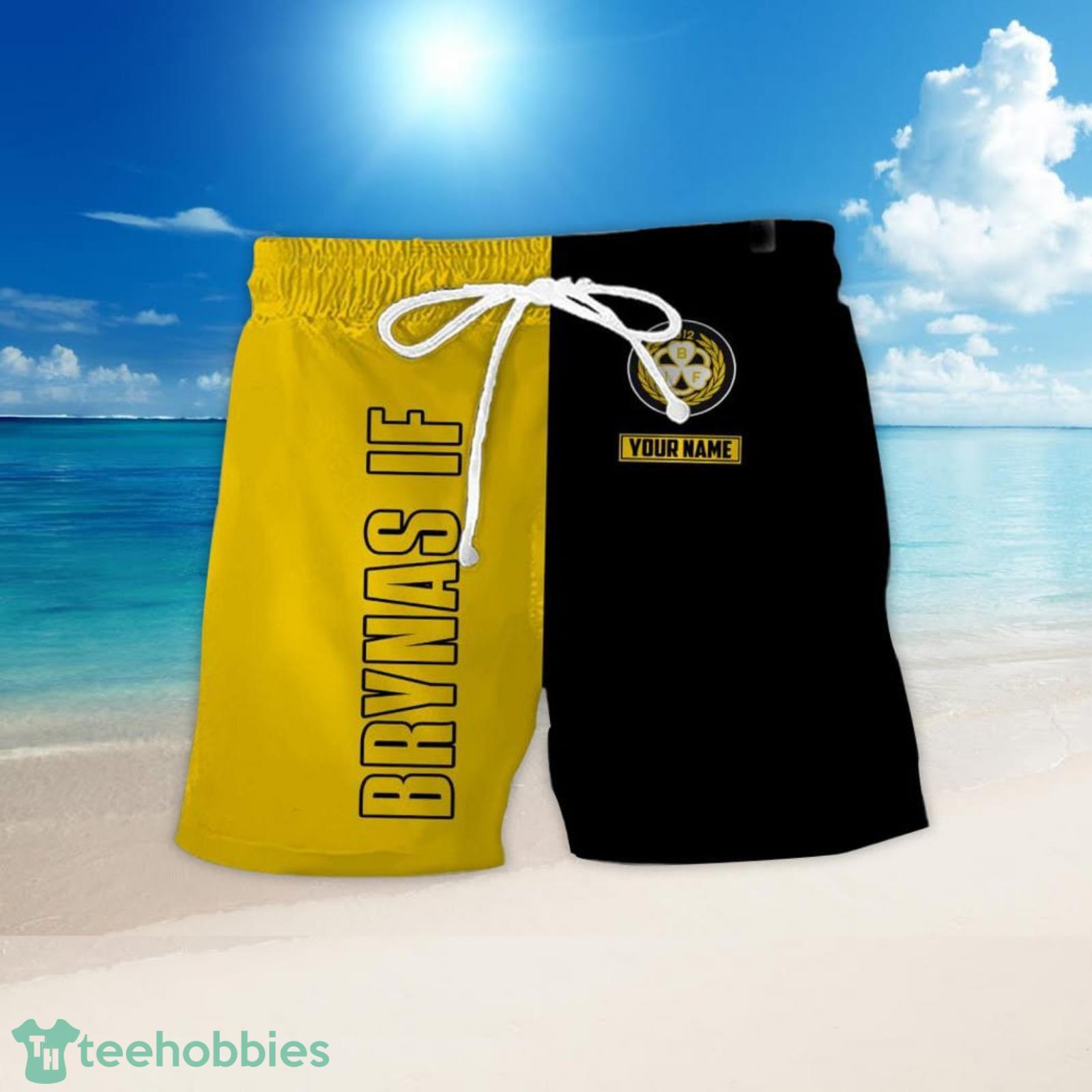 SHL Hockey Brynas IF Set Hawaiian Shirt And Shorts image SHL Hockey Brynas IF Set Hawaiian Shirt And Shorts Product Photo 2