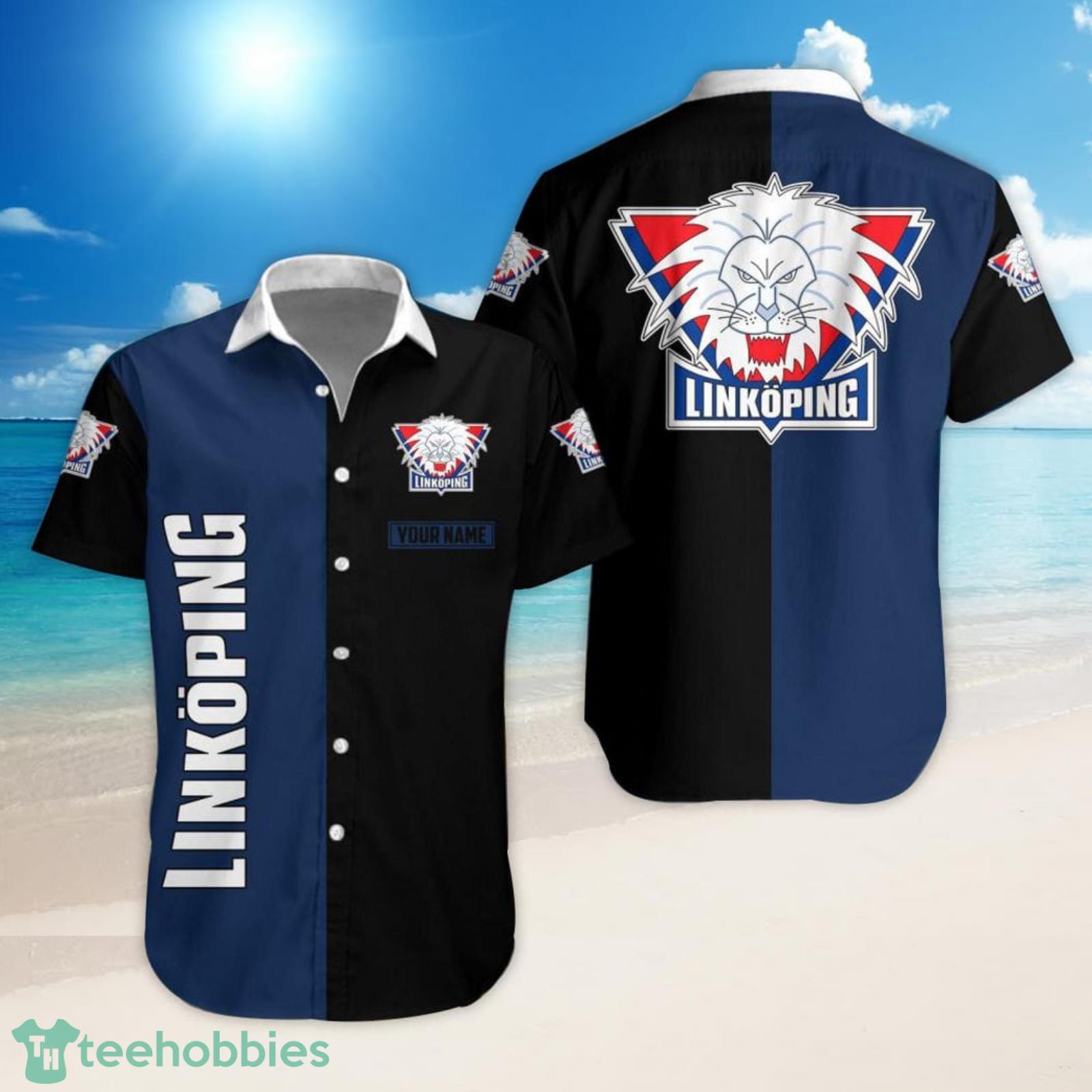 SHL Hockey Linkoping HC Set Hawaiian Shirt And Shorts Product Photo 1 SHL Hockey Linkoping HC Set Hawaiian Shirt And Shorts Product Photo 1