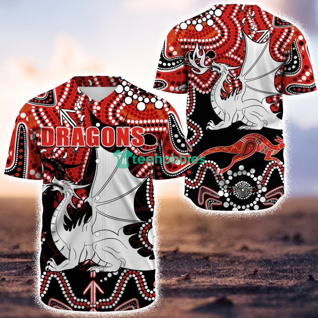 St. George Illawarra Dragons Indigenous Limited Edition - Rugby Team Baseball Jerseys Shirt Product Photo 1 St. George Illawarra Dragons Indigenous Limited Edition - Rugby Team Baseball Jerseys Shirt Product Photo 1