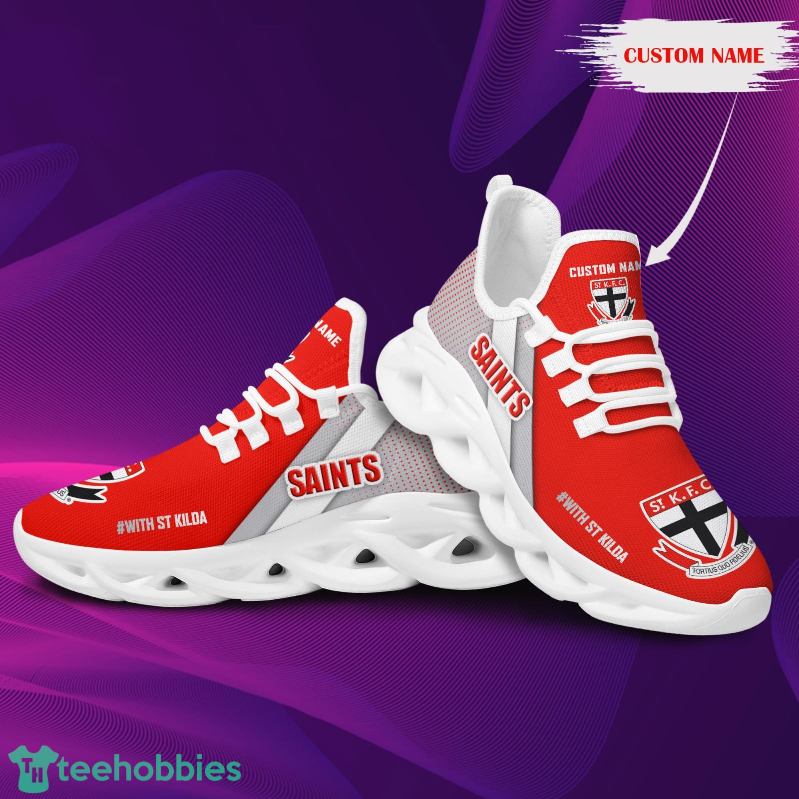 St Kilda Saints Custom Name Max Soul Sneaker Running Shoes For Fans image St Kilda Saints Custom Name Max Soul Sneaker Running Shoes For Fans Product Photo 3