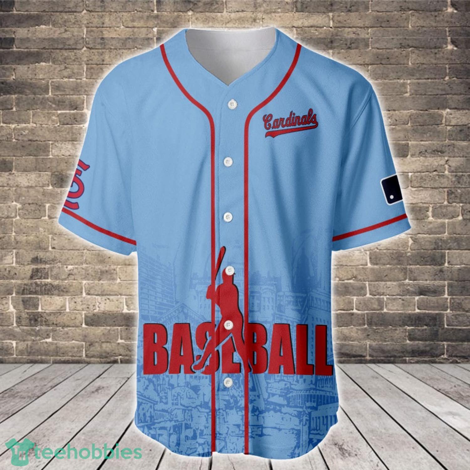 St. Louis Cardinals Major League Baseball Custom Name Baseball Jersey Shirt For Sport image St. Louis Cardinals Major League Baseball Custom Name Baseball Jersey Shirt For Sport Product Photo 2