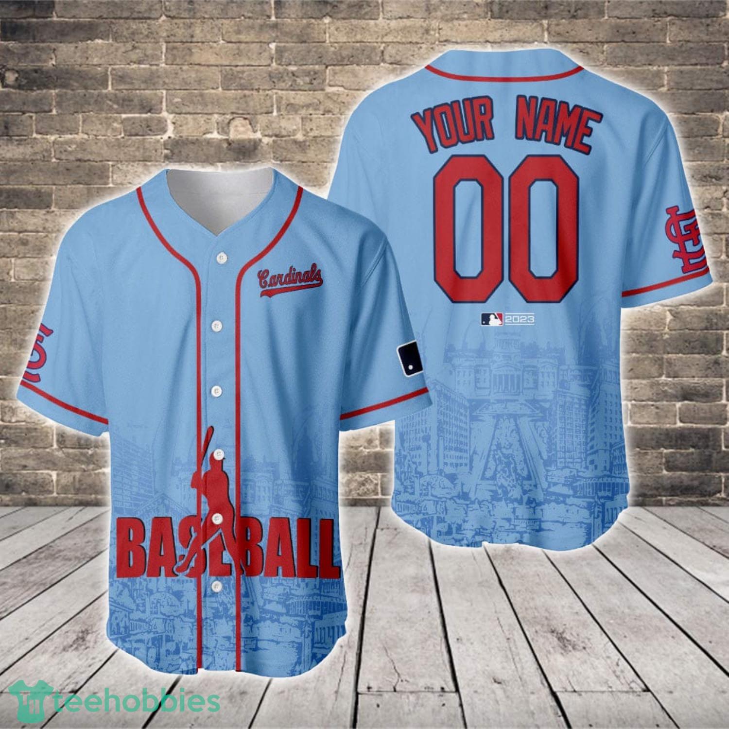 St. Louis Cardinals Major League Baseball Custom Name Baseball Jersey Shirt For Sport Product Photo 1 St. Louis Cardinals Major League Baseball Custom Name Baseball Jersey Shirt For Sport Product Photo 1