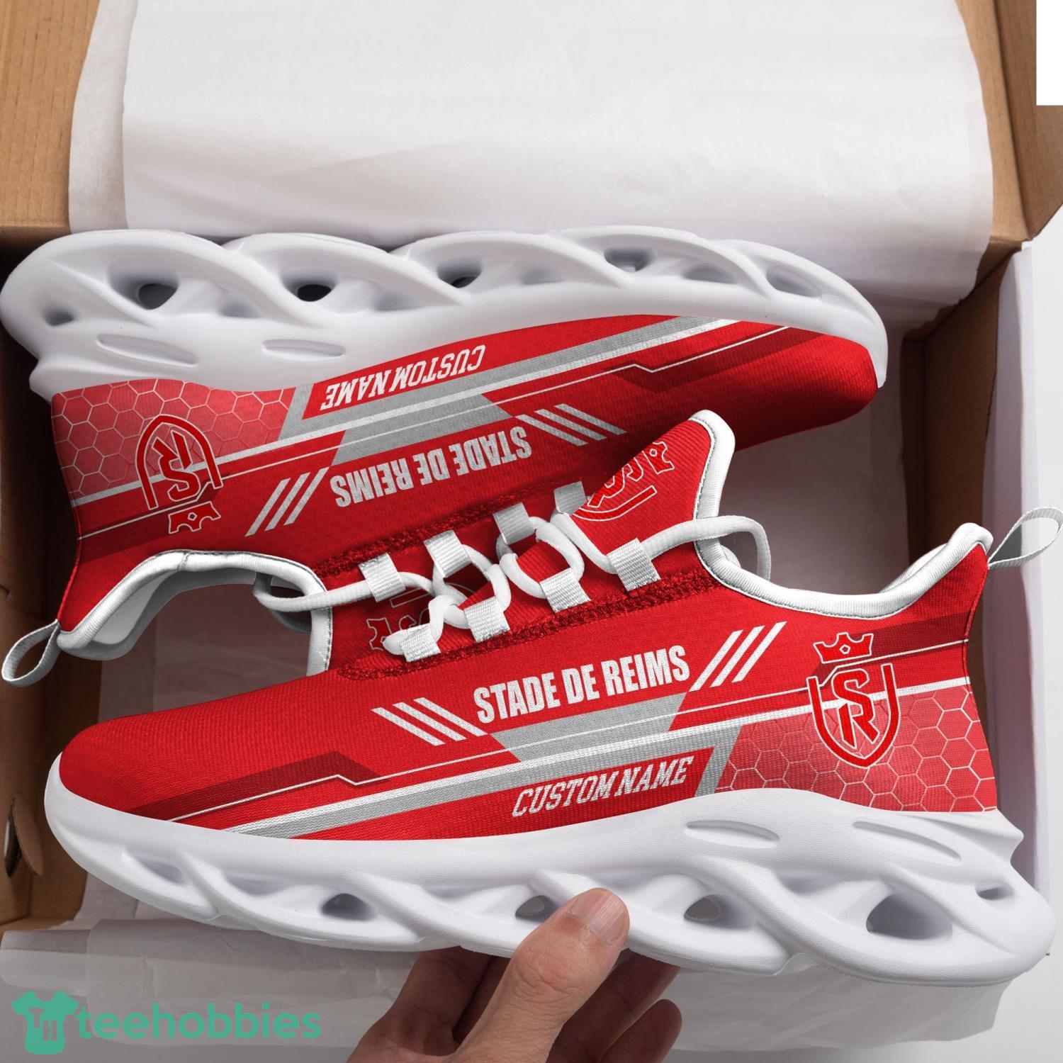 Stade De Reims Custom Name Max Soul Sneaker Shoes Sport Shoes Football Fan Product Photo 1 Stade De Reims Custom Name Max Soul Sneaker Shoes Sport Shoes Football Fan Product Photo 1