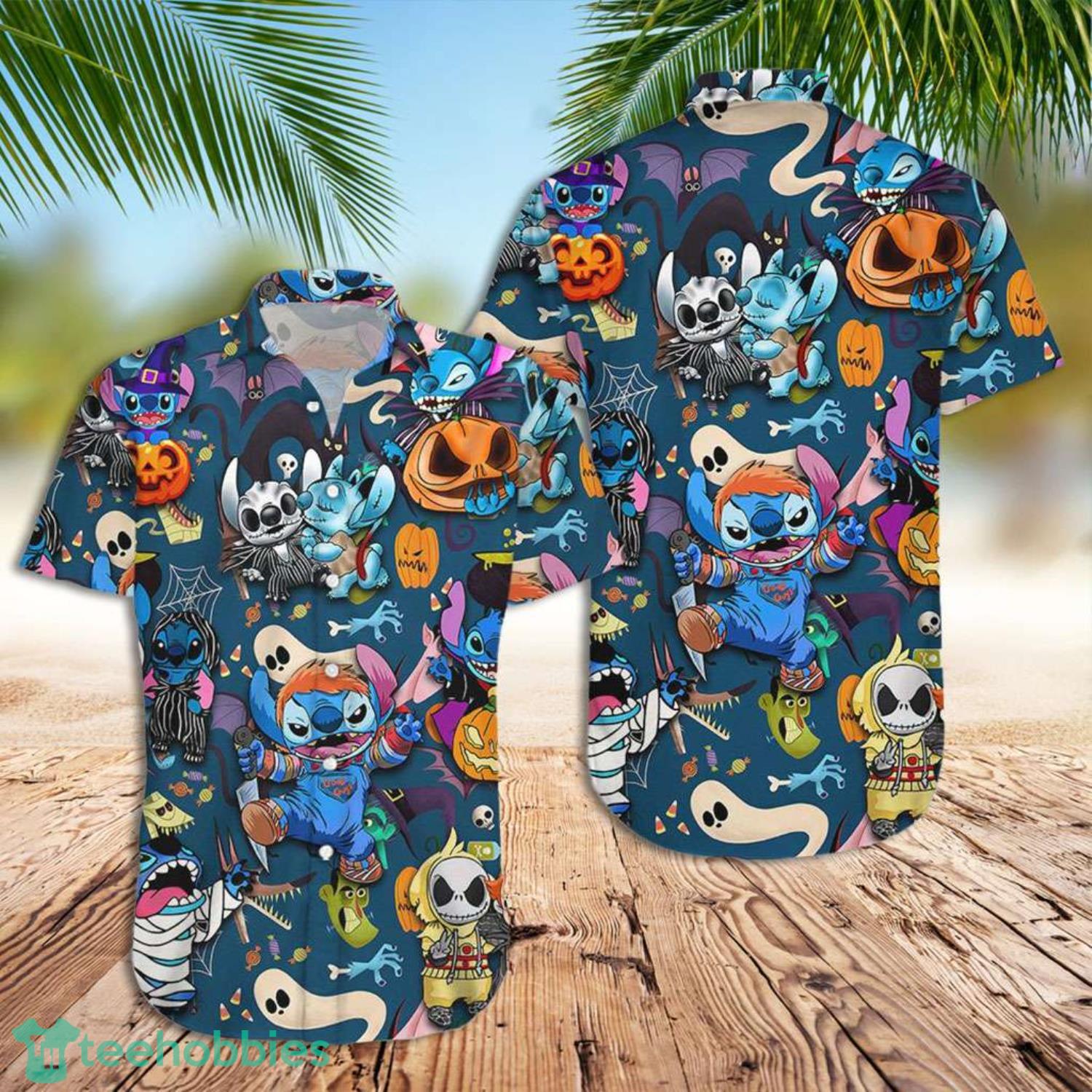 Stitch Halloween Hawaiian Shirt Summer Gift For Men And Women Product Photo 1