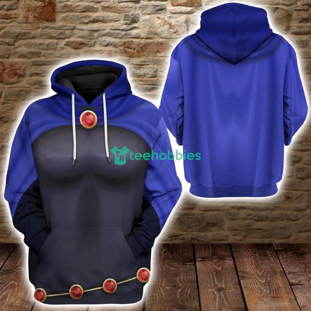 Teen Titan Raven Cosplay Hoodie 3D All Over Print Product Photo 1 Teen Titan Raven Cosplay Hoodie 3D All Over Print Product Photo 1