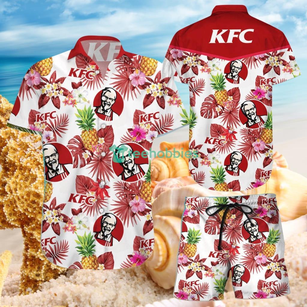 Topeka Style Kfc Pineapple Kitchen Tropical Flower Aloha Hawaiian Shirts And Short Product Photo 1 Topeka Style Kfc Pineapple Kitchen Tropical Flower Aloha Hawaiian Shirts And Short Product Photo 1