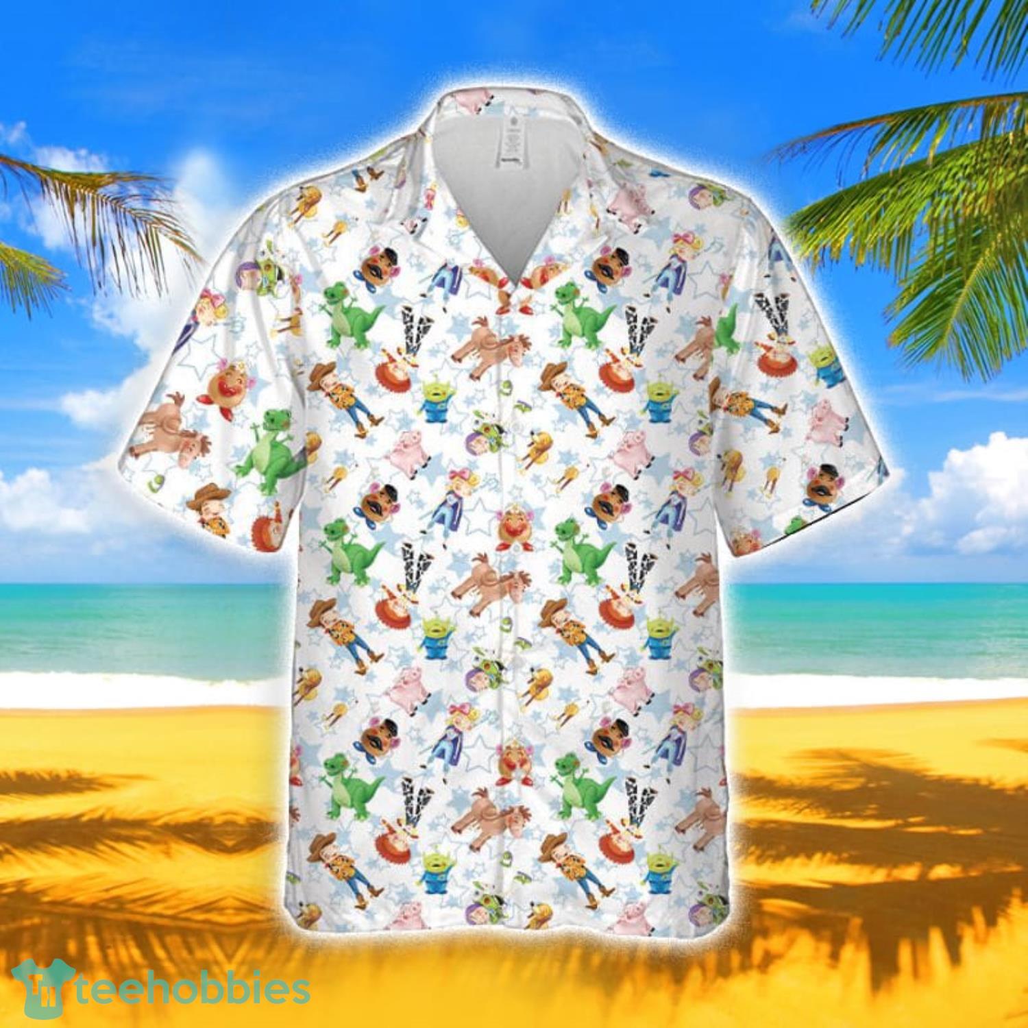 Toy Story Friends Disney Pixar Cartoon Graphics Beach Lover Short Sleeve Hawaiian Shirt For Men And Women Product Photo 1 Toy Story Friends Disney Pixar Cartoon Graphics Beach Lover Short Sleeve Hawaiian Shirt For Men And Women Product Photo 1