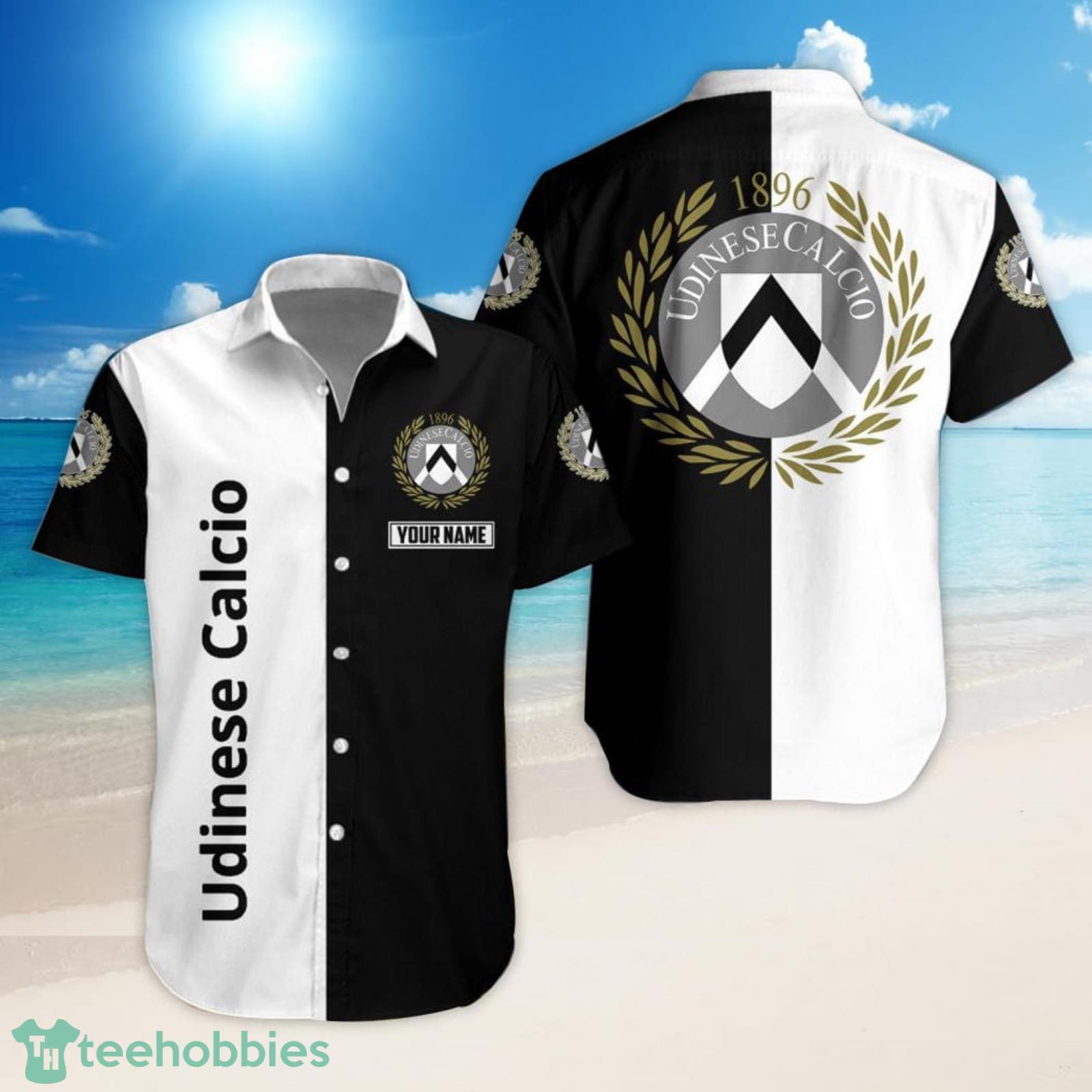 Udinese Calcio 1896 Serie A And Serie B Set Hawaiian Shirt And Shorts Product Photo 1 Udinese Calcio 1896 Serie A And Serie B Set Hawaiian Shirt And Shorts Product Photo 1