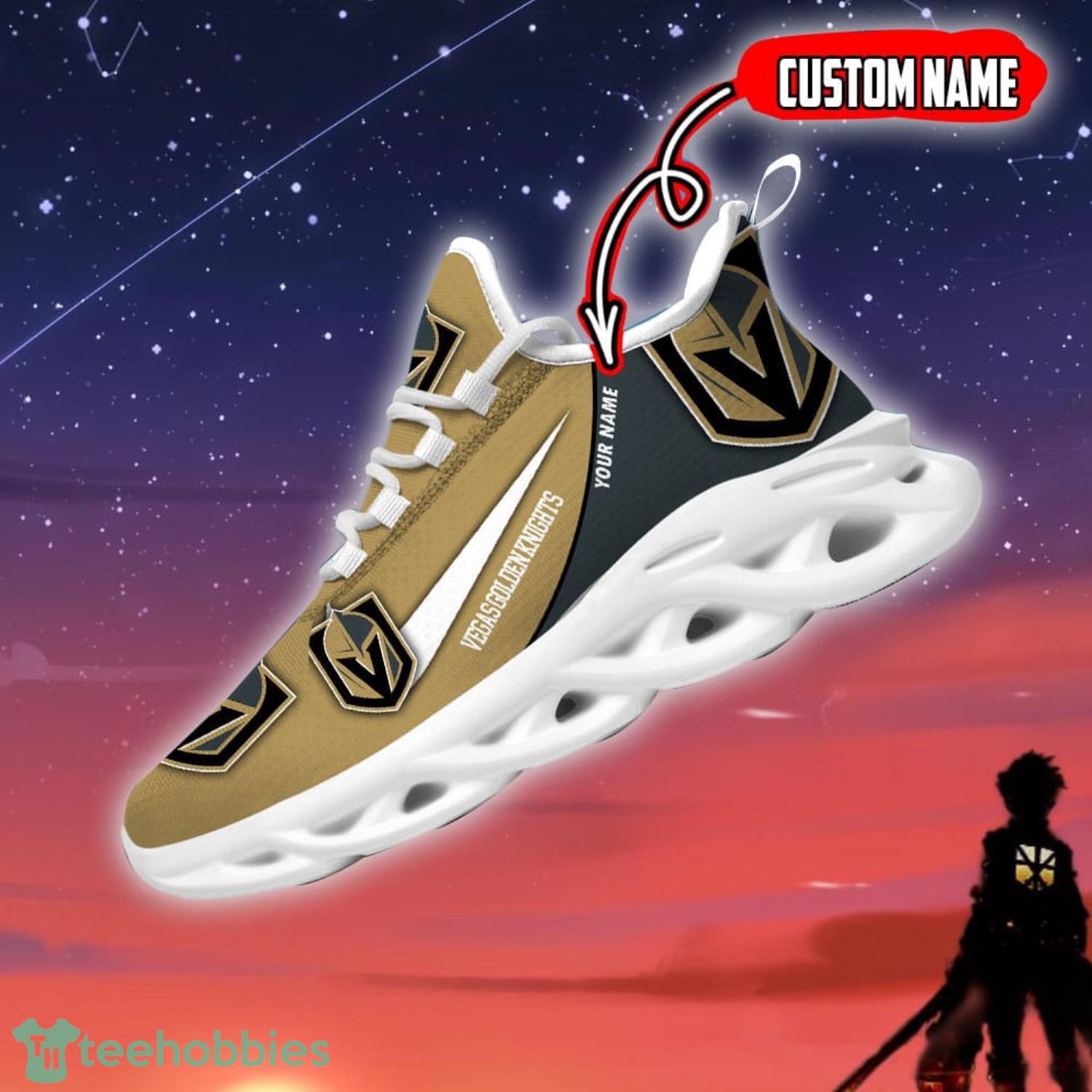 Vegas Golden Knights Custom Name NHL Max Soul Shoes Running Sneakers Product Photo 1