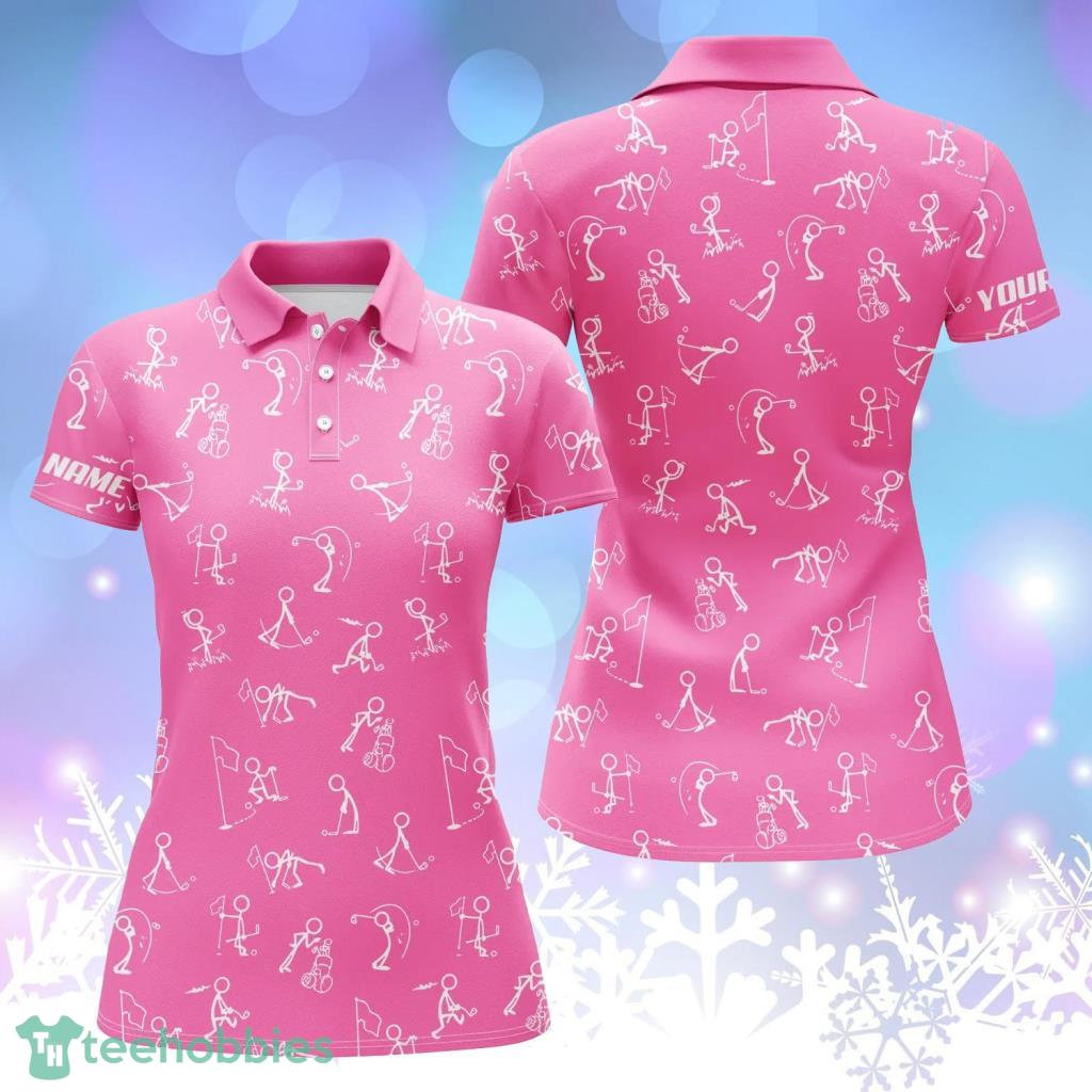 Womens Golf Polo Shirts Custom Name Funny Golf Pattern Pink Polo Shirt Best Womens Golf Wear Product Photo 1 Womens Golf Polo Shirts Custom Name Funny Golf Pattern Pink Polo Shirt Best Womens Golf Wear Product Photo 1