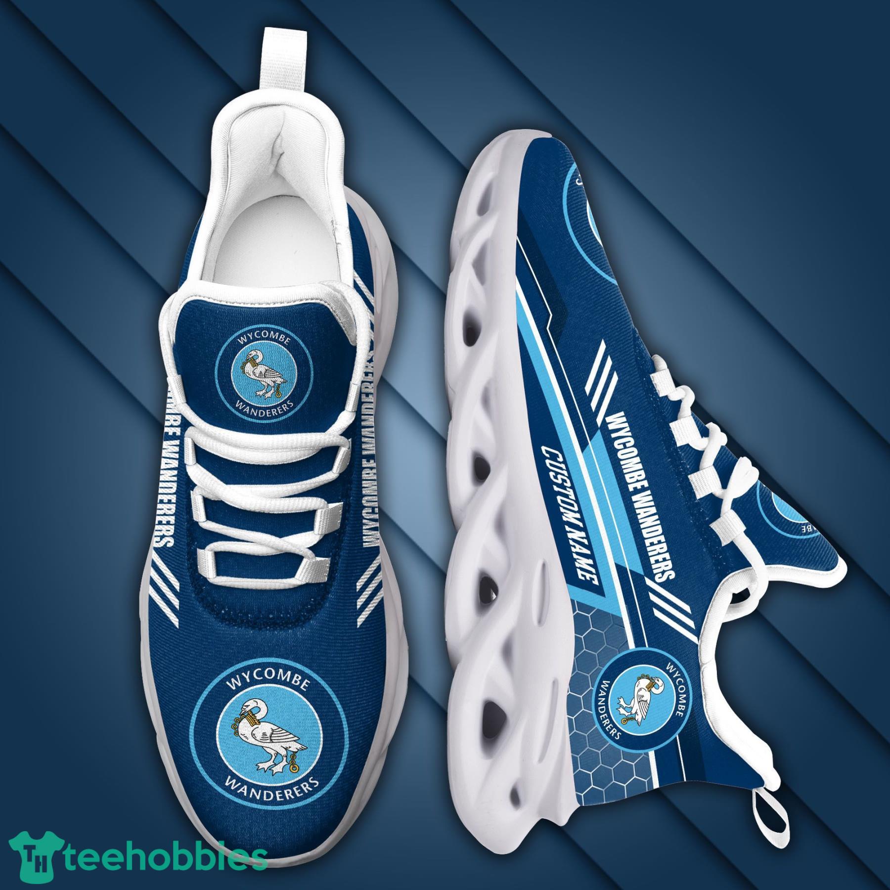 Wycombe Wanderers Custom Name Max Soul Sneaker Shoes For Football Fan Sport Lover Gift Product Photo 2 Wycombe Wanderers Custom Name Max Soul Sneaker Shoes For Football Fan Sport Lover Gift Product Photo 2