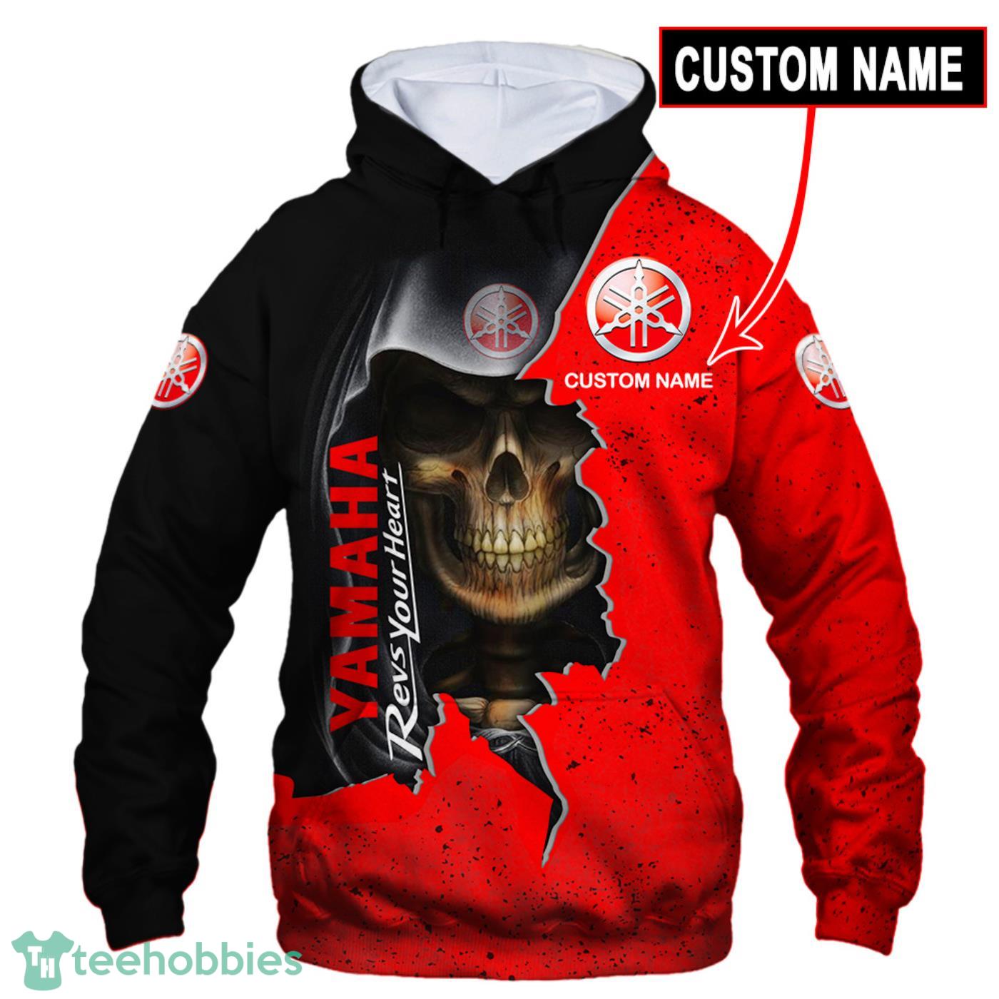 Yamaha Skull T Shirt Sweatshirt Bomber Hoodie Custom Name For Fans