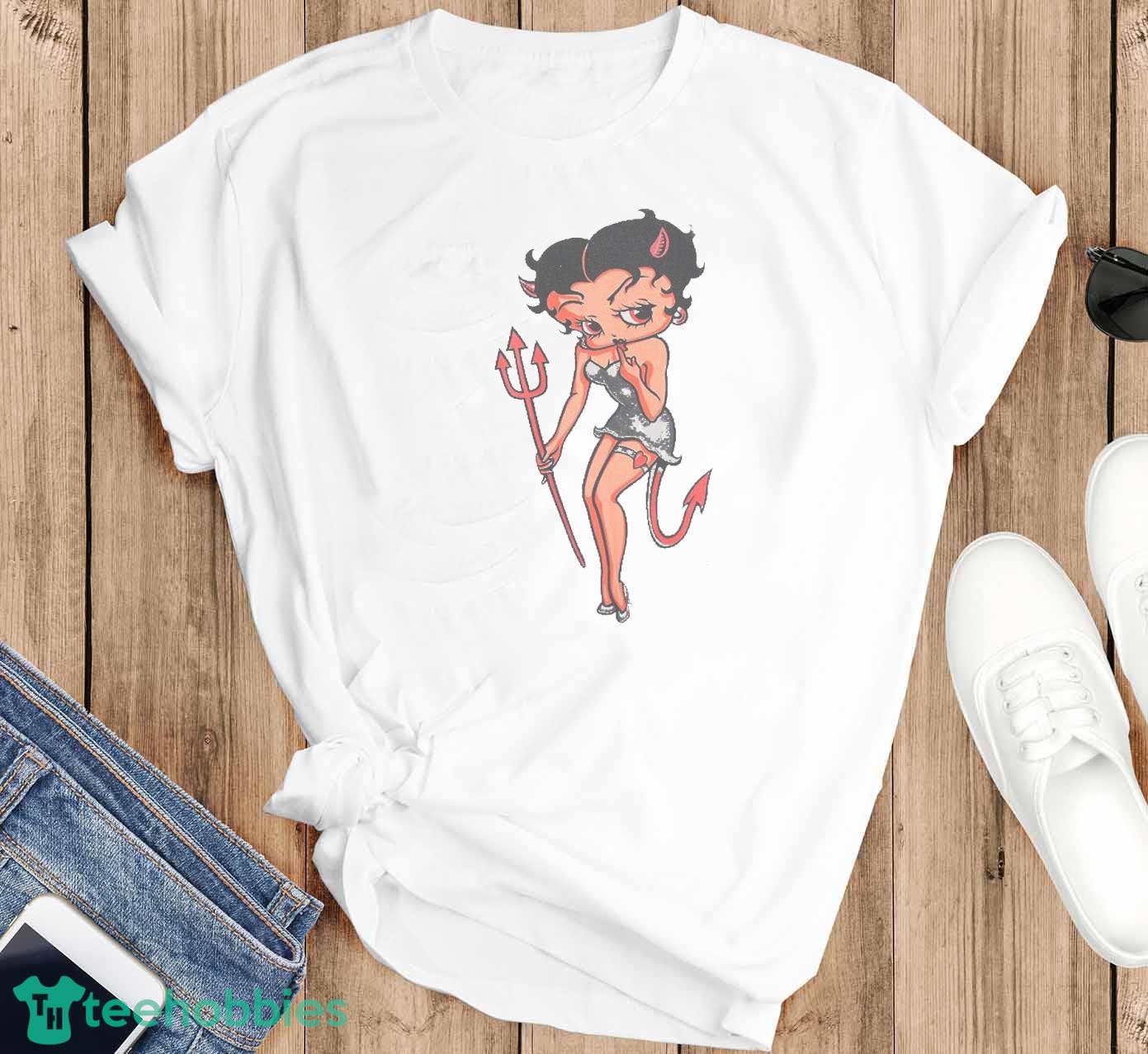 Betty Boop With Dallas Cowboys Star Logo Shirt - High-Quality