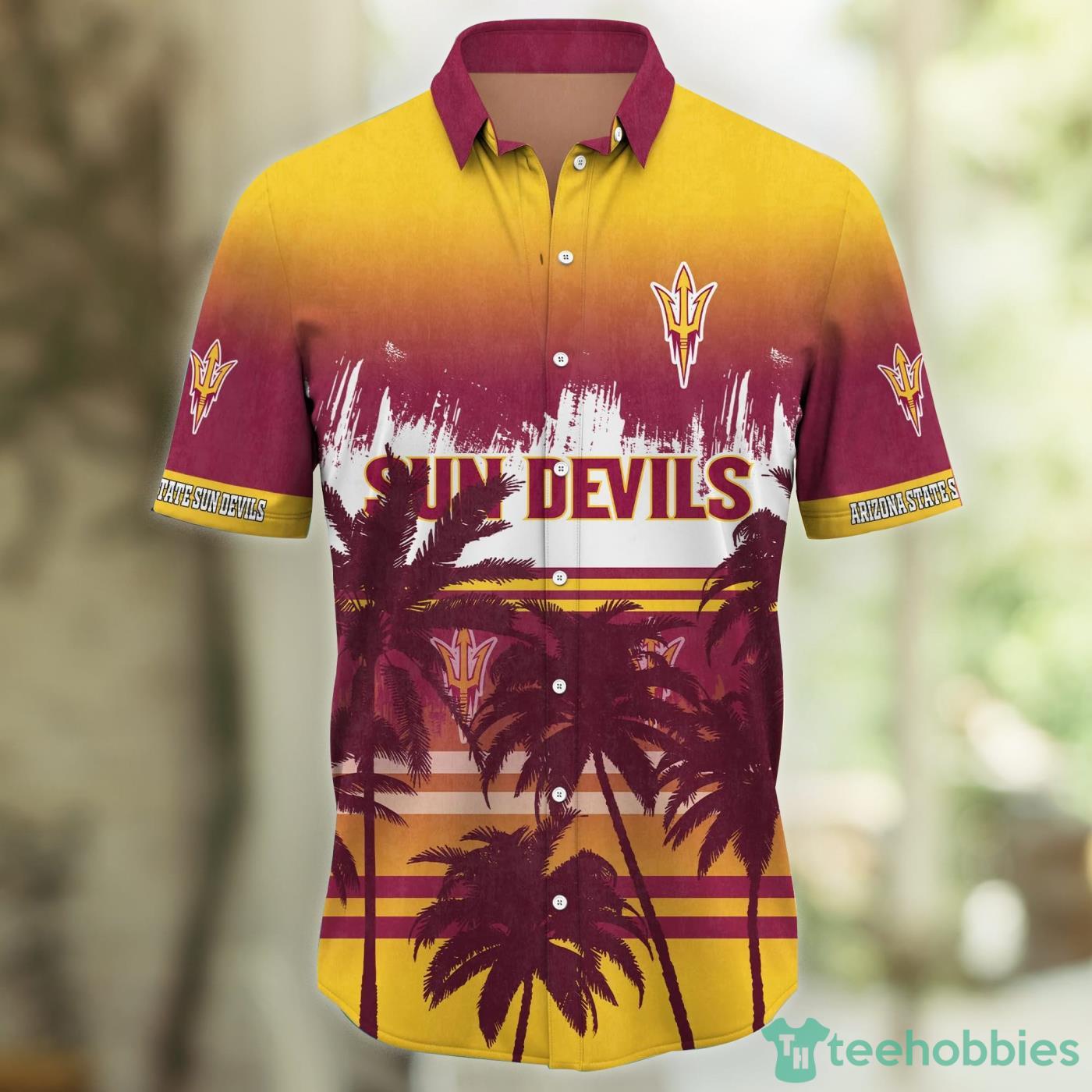 Arizona State Sun Devils Coconut Tropical Hawaiian Shirt And Short Product Photo 2