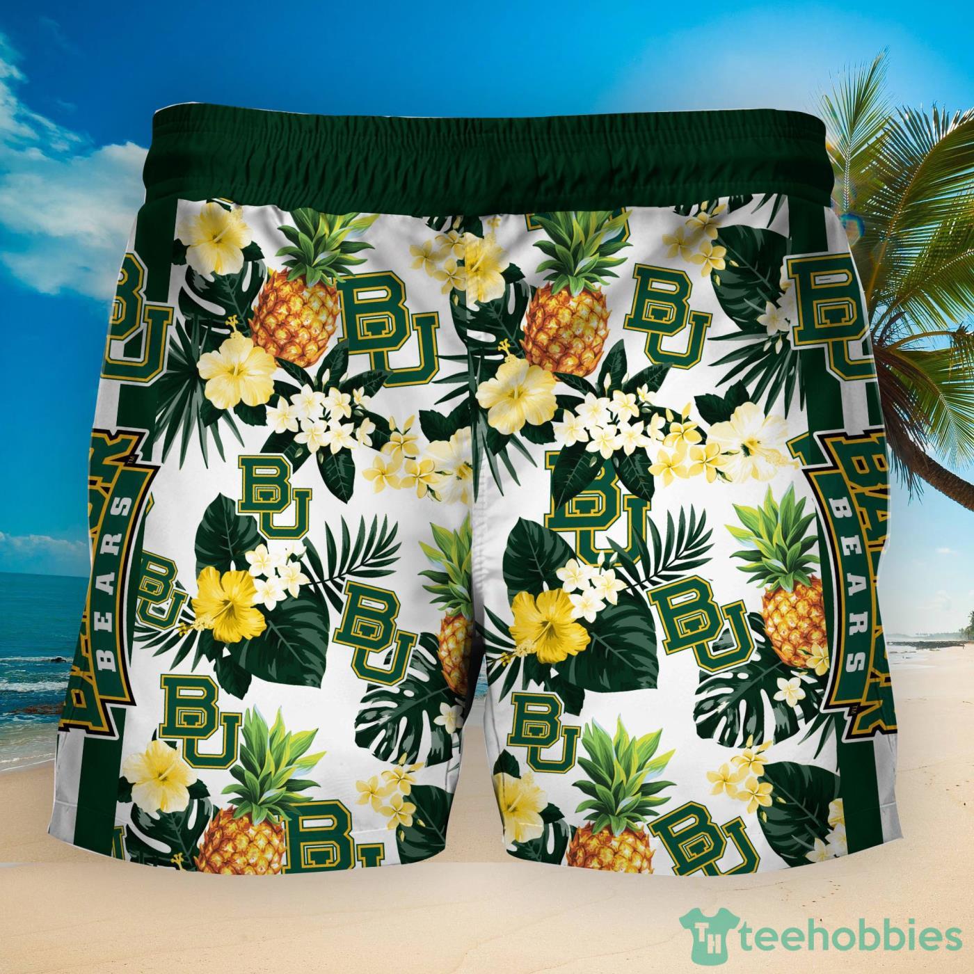 Baylor Bears Pineapple Tropical Fruit Lover Hawaiian Shirt And Beach Shorts Product Photo 2