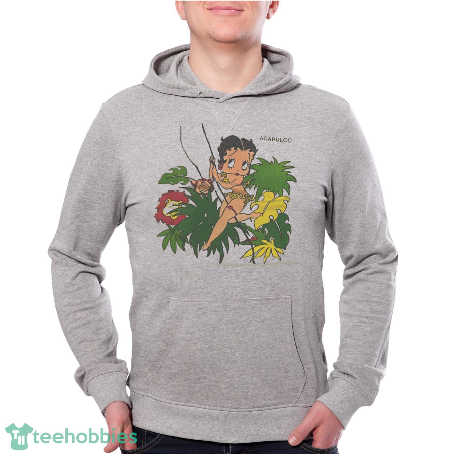 Betty Boop Acapulco Vintage T-Shirt Trending 2023 - Grey Unisex Hoodie