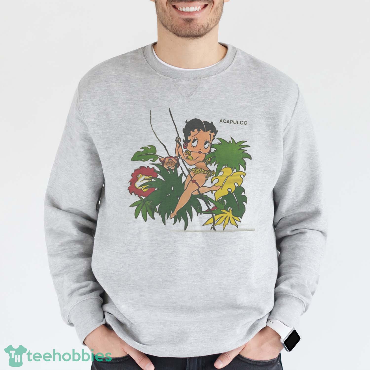 Betty Boop Acapulco Vintage T-Shirt Trending 2023 - Grey Sweatshirt
