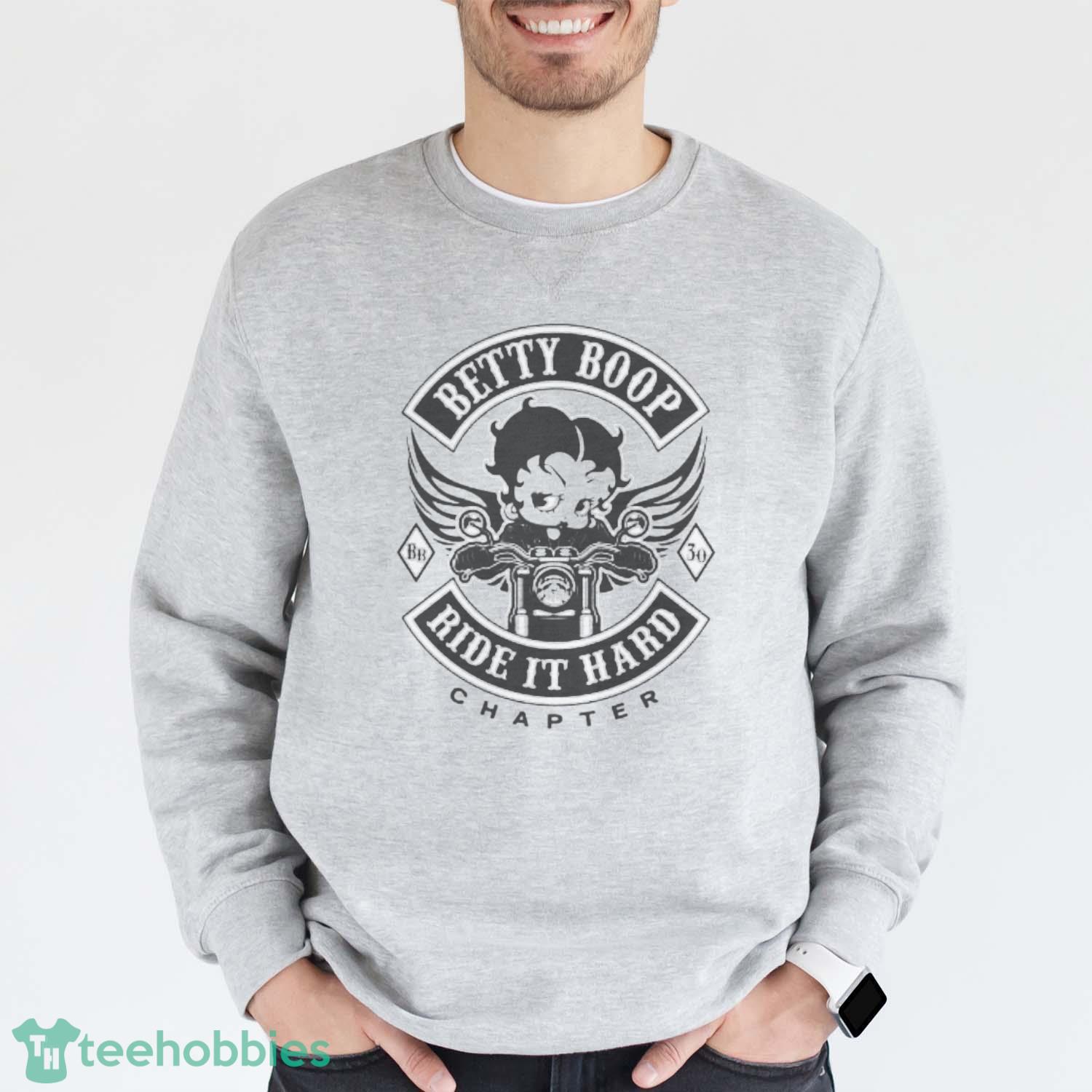 Betty Boop  Biker T-Shirt Trending 2023 - Grey Sweatshirt