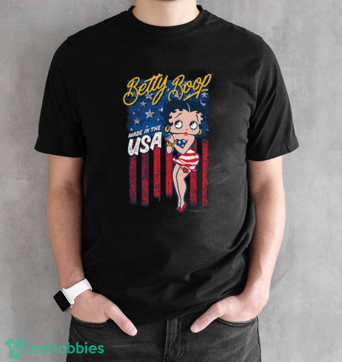 Betty Boop Made In The Usa  Betty Boop Pop Icon  T-Shirt - Black Unisex T-Shirt