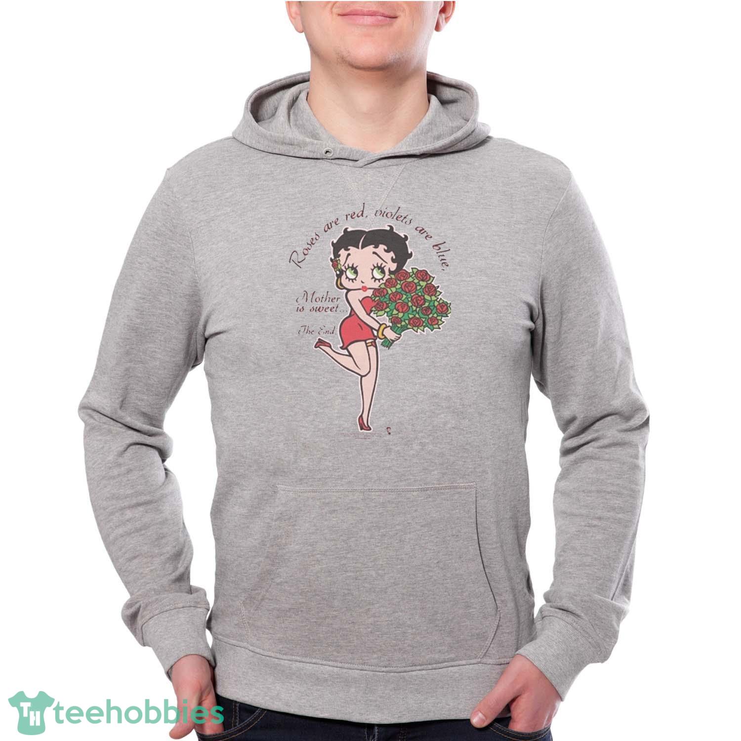 Betty Boop  Mother Is Sweet Adult T-Shirt Trending 2023 In Pink - Grey Unisex Hoodie