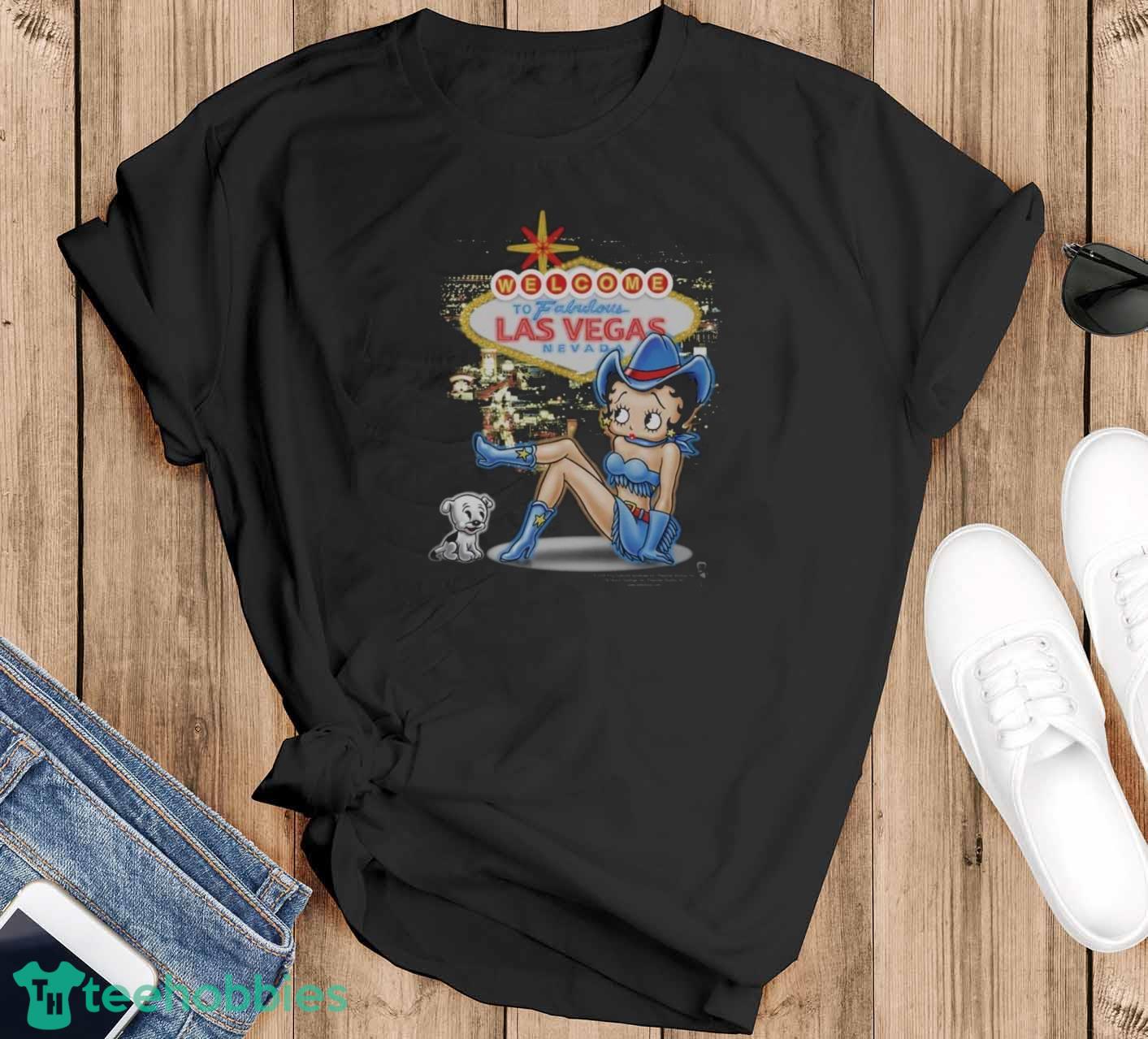 Betty Boop Welcome Las Vegas T-Shirt Trending 2023 - Black T-Shirt