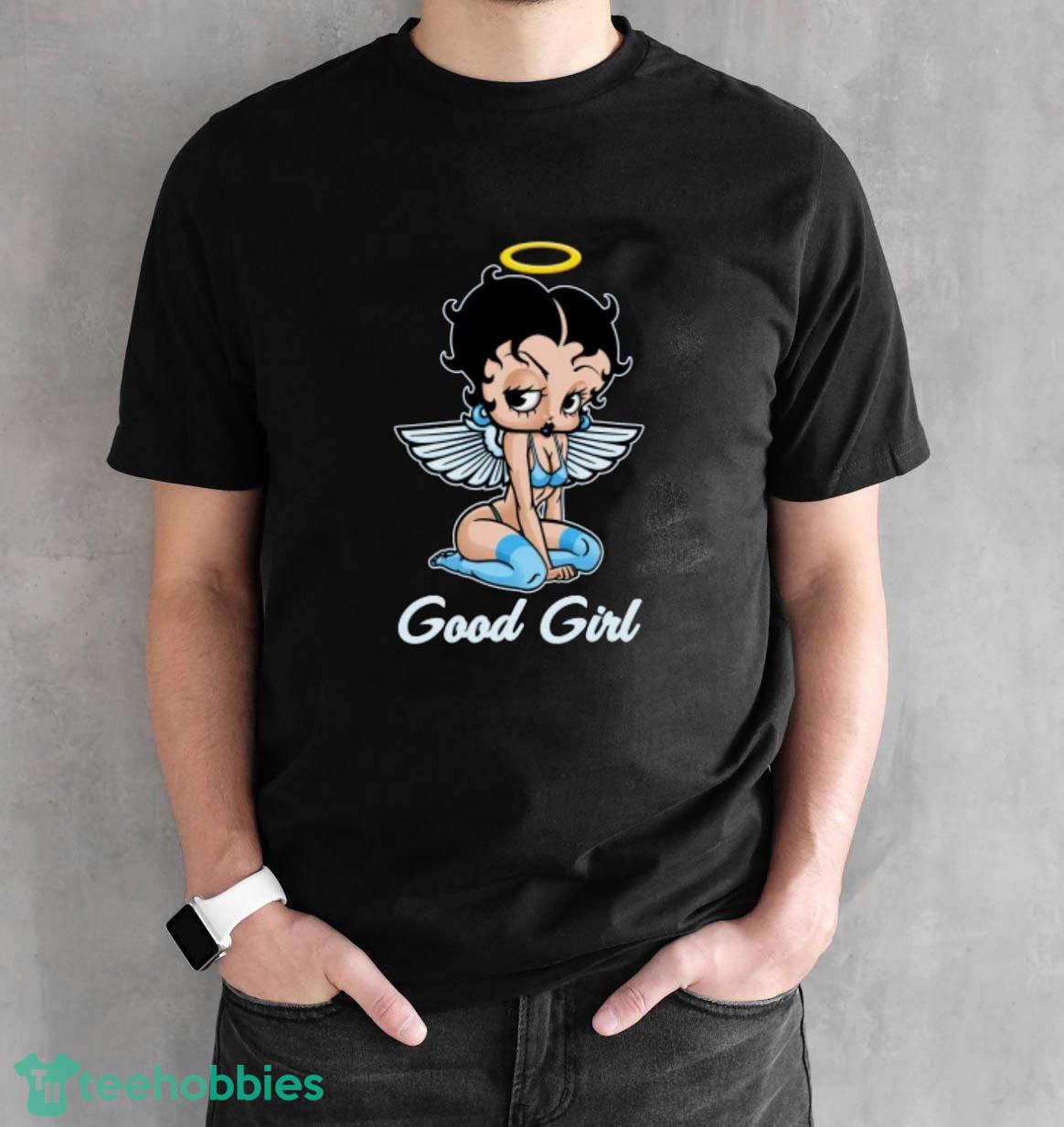 Betty BoopGood Girl Angel T-Shirt Trending 2023 - Black Unisex T-Shirt