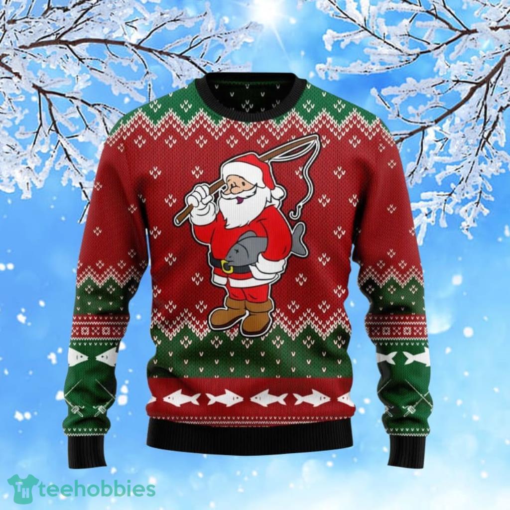 Big Fish Funny Christmas Ugly Sweater 3D Gift For Men And Women