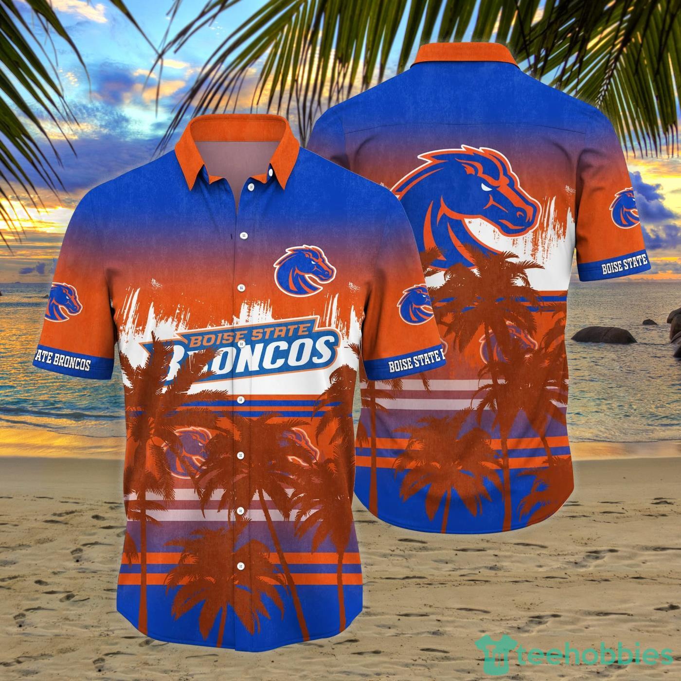 Boise State Broncos Coconut Tropical Hawaiian Shirt And Short Product Photo 1