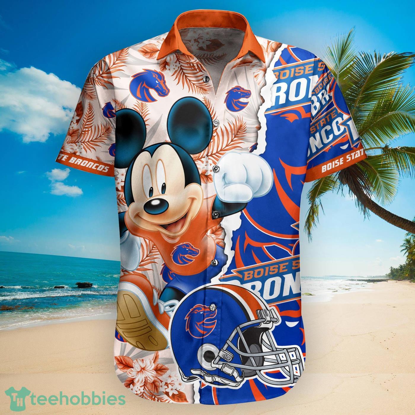 Boise State Broncos Sport Fans Mickey Hawaiian Shirt And Shorts