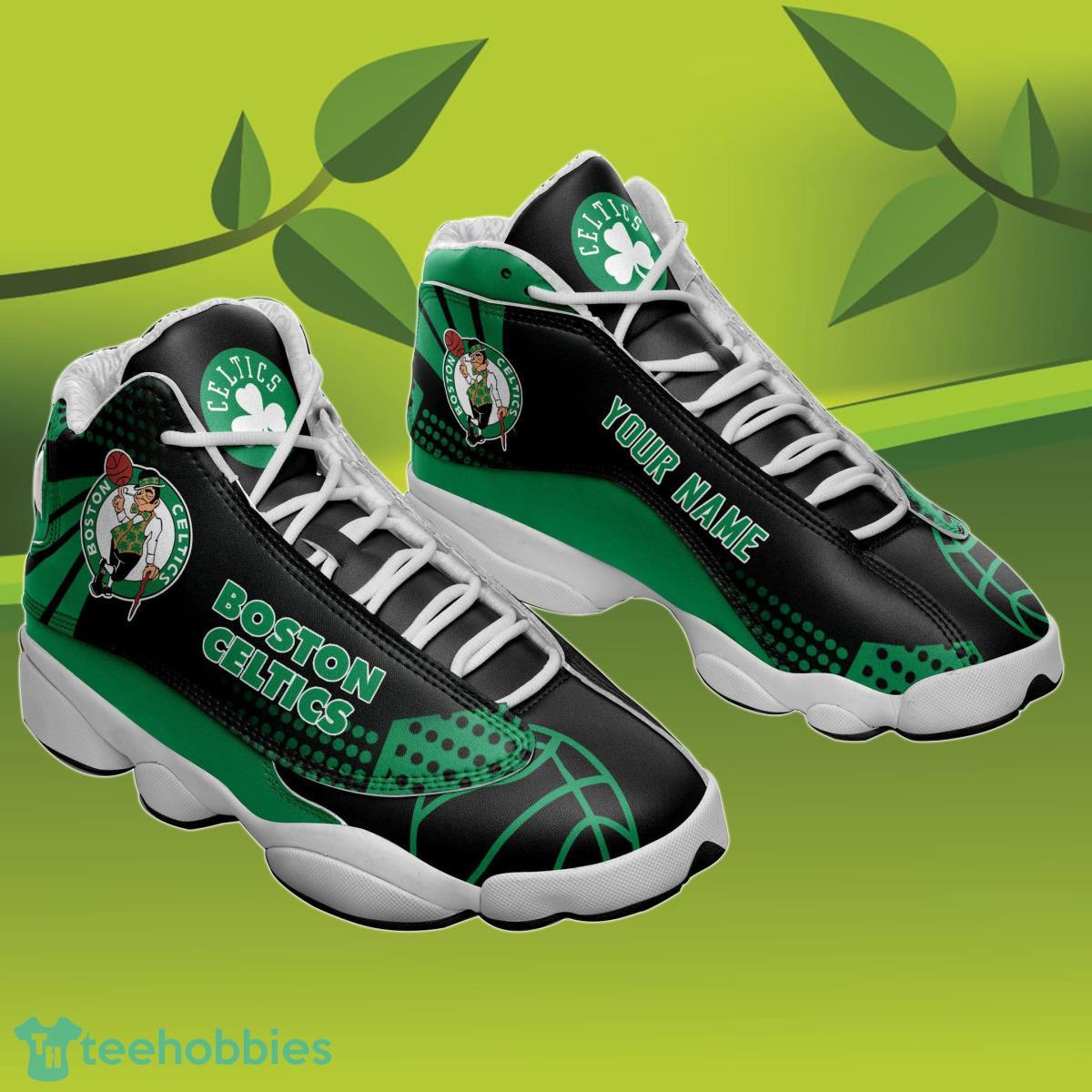Boston Celtics Custom Name Air Jordan 13 Sneakers Unique Gift For Everyone Product Photo 1