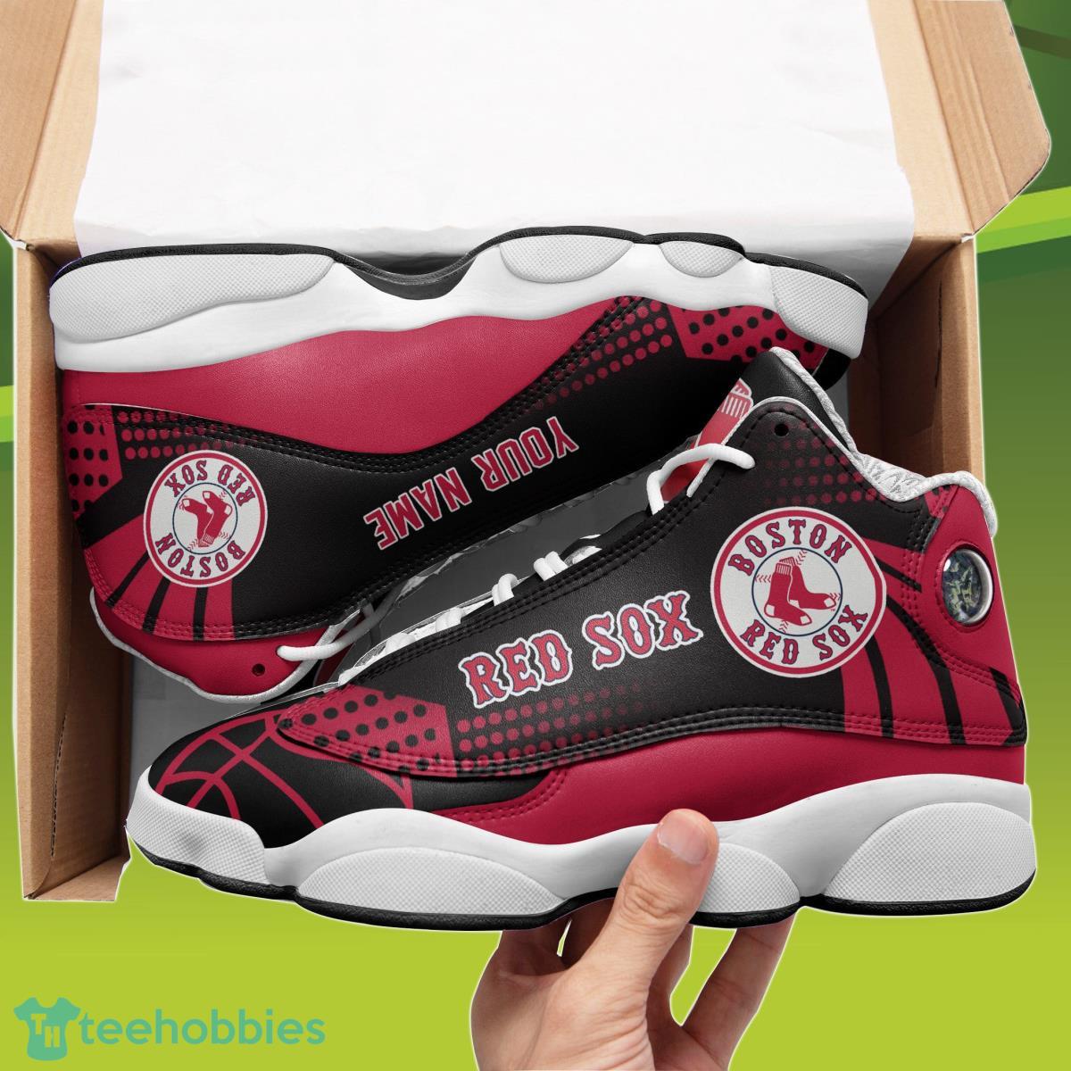 Boston Red Sox Custom Name Air Jordan 13 Sneakers Best Gift For Men And Women Product Photo 2