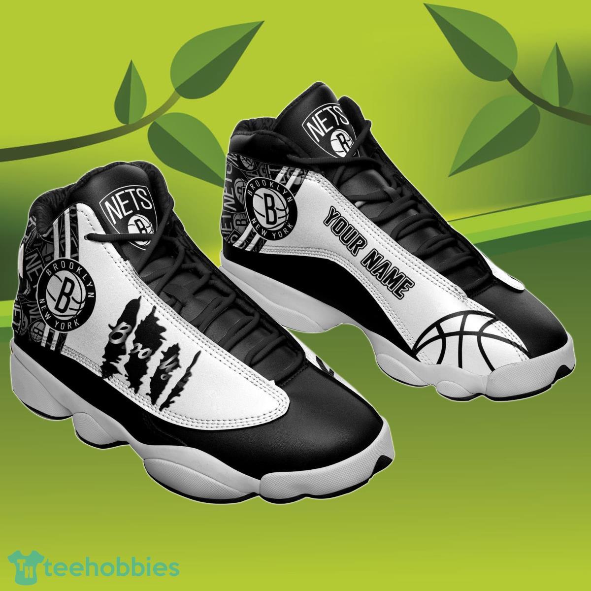 Brooklyn Nets Custom Name Air Jordan 13 Sneakers Best Gift For Men And Women Product Photo 1
