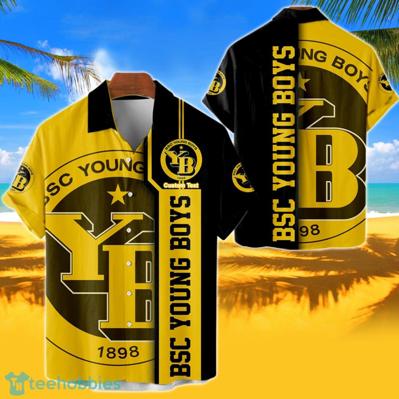 BSC Young Boys Hawaiian Shirt Custom Name 3D Short Sleeve Shirt Product Photo 1