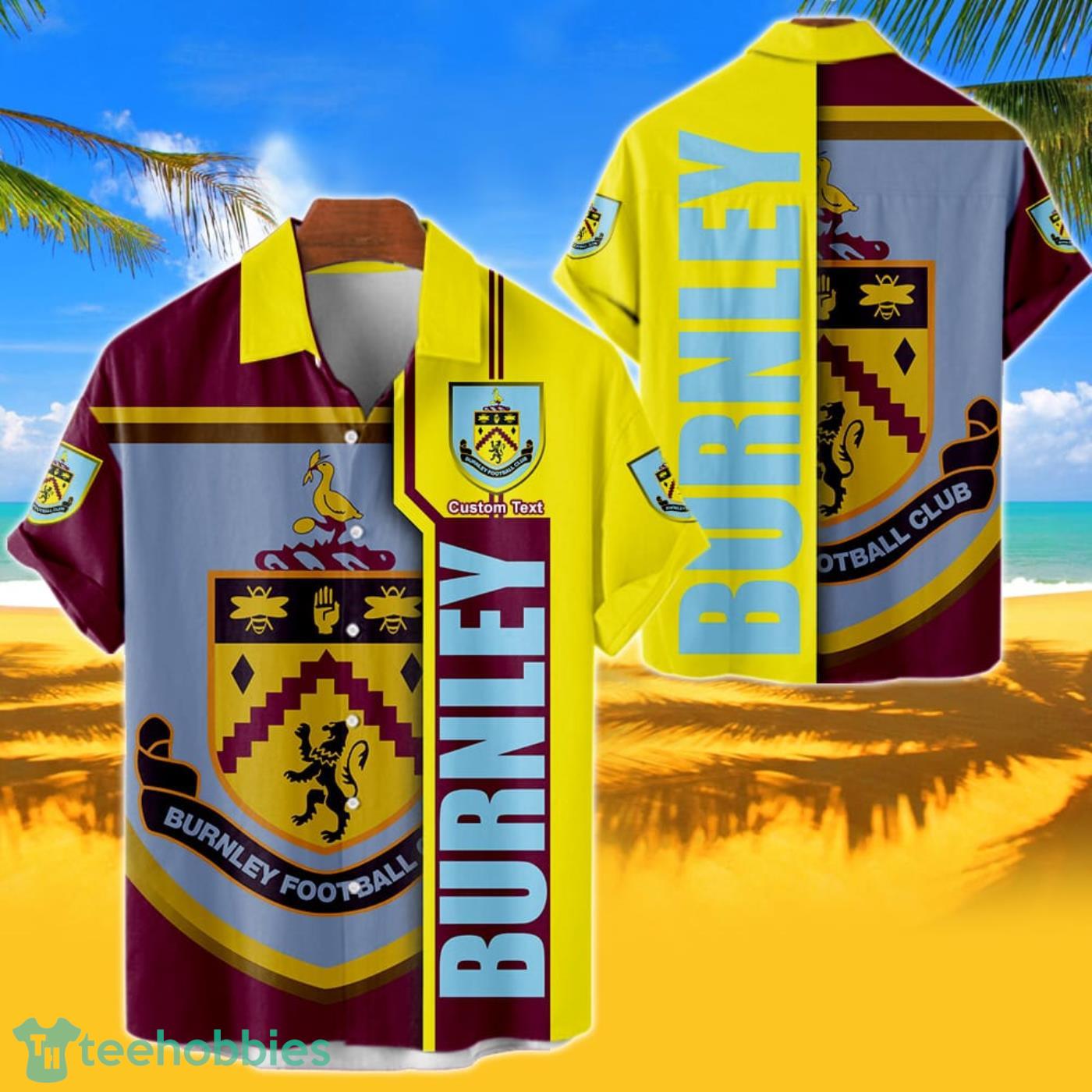 Burnley Hawaiian Shirt Custom Name 3D Short Sleeve Shirt Product Photo 1