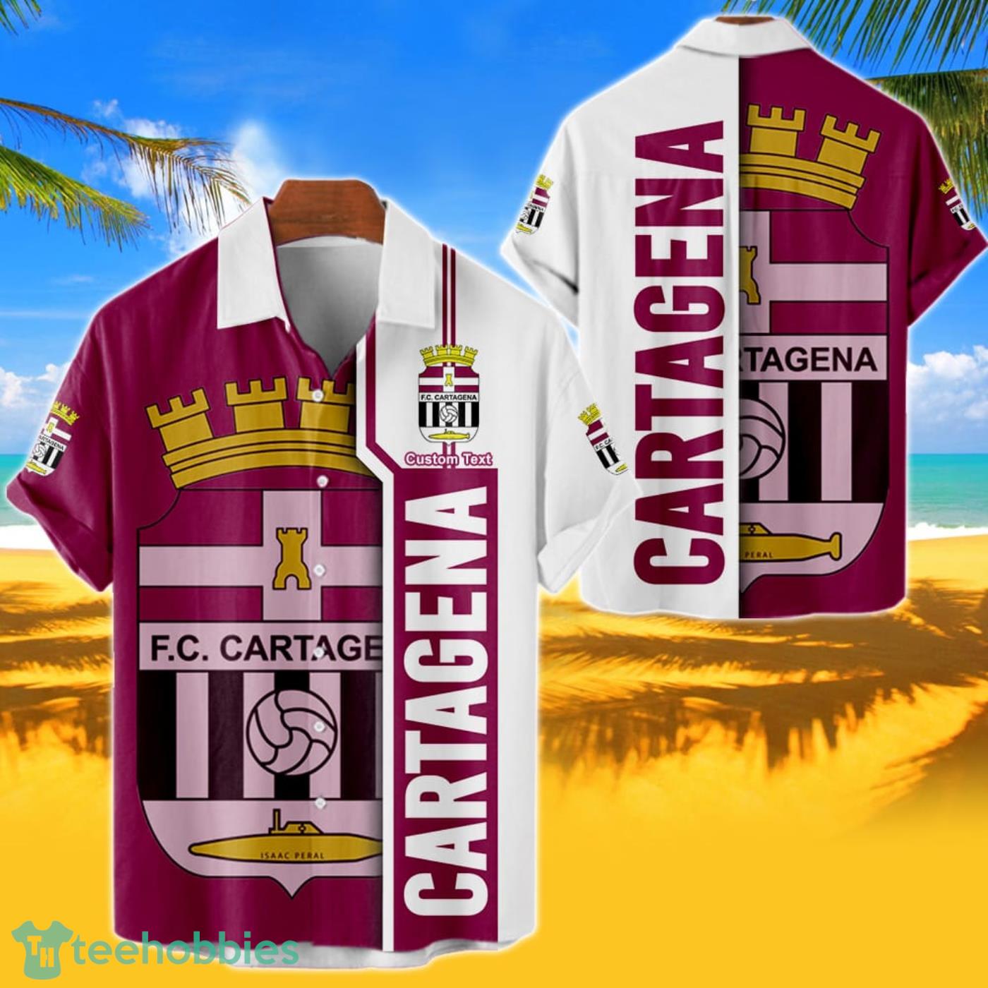 Cartagena Hawaiian Shirt Custom Name 3D Short Sleeve Shirt Product Photo 1