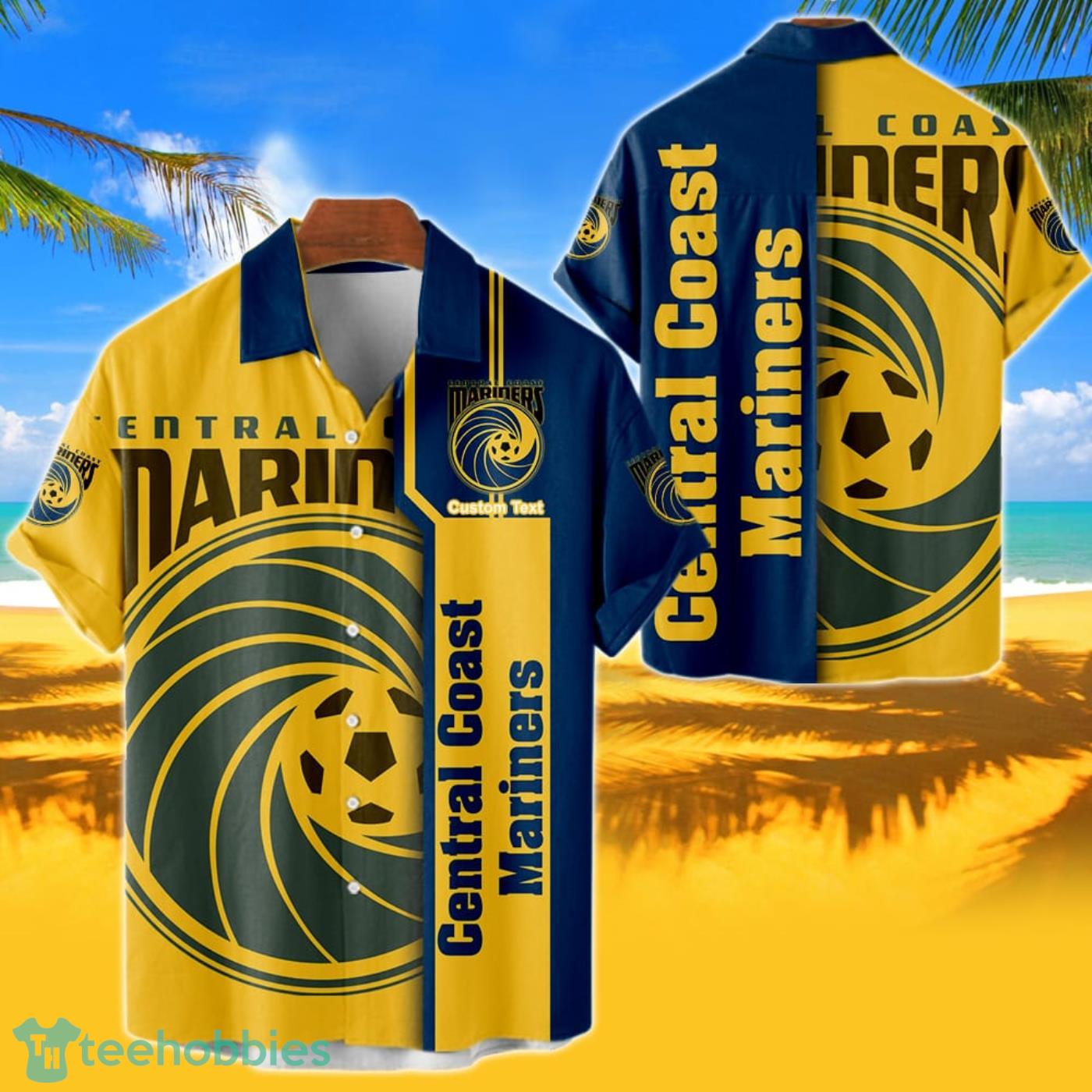 Central Coast Mariners Hawaiian Shirt Custom Name 3D Short Sleeve Shirt Product Photo 1