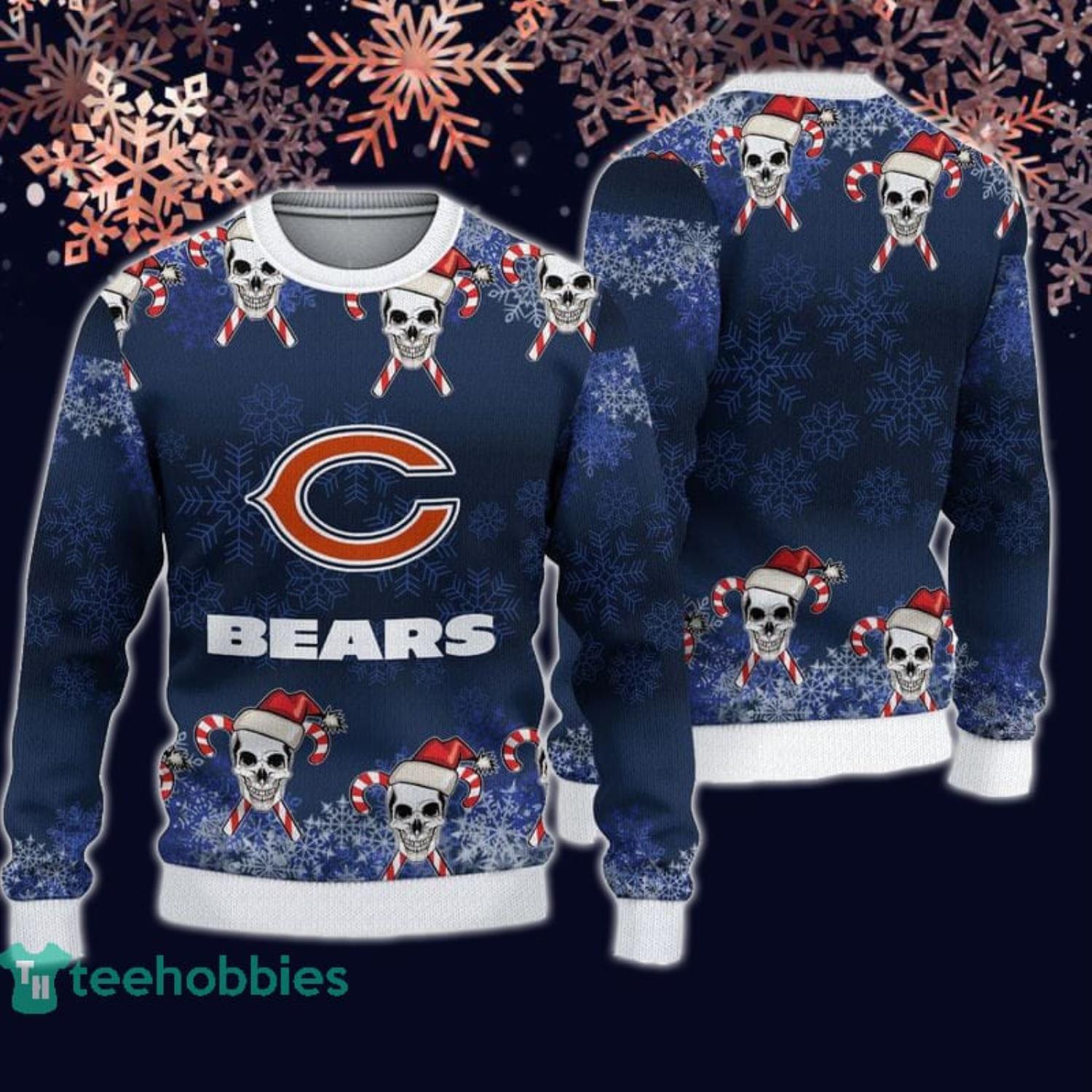 Bears Ugly Christmas Sweater Useful Skull Chicago Bears Christmas