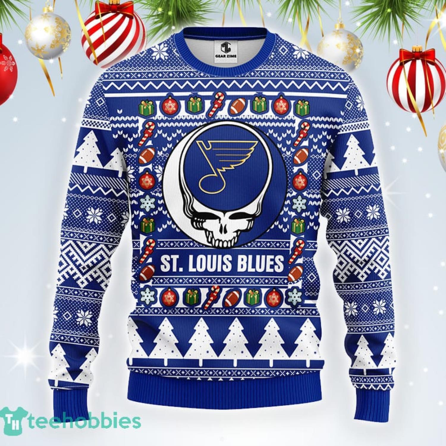 Stl blues hot sale ugly christmas sweater