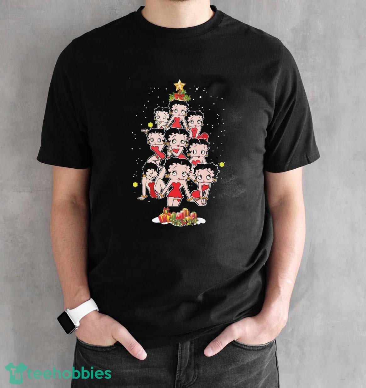 Christmas Tree Betty Boop Christmas Trees T-Shirt Trending 2023 Betty Boop Shirt - Black Unisex T-Shirt