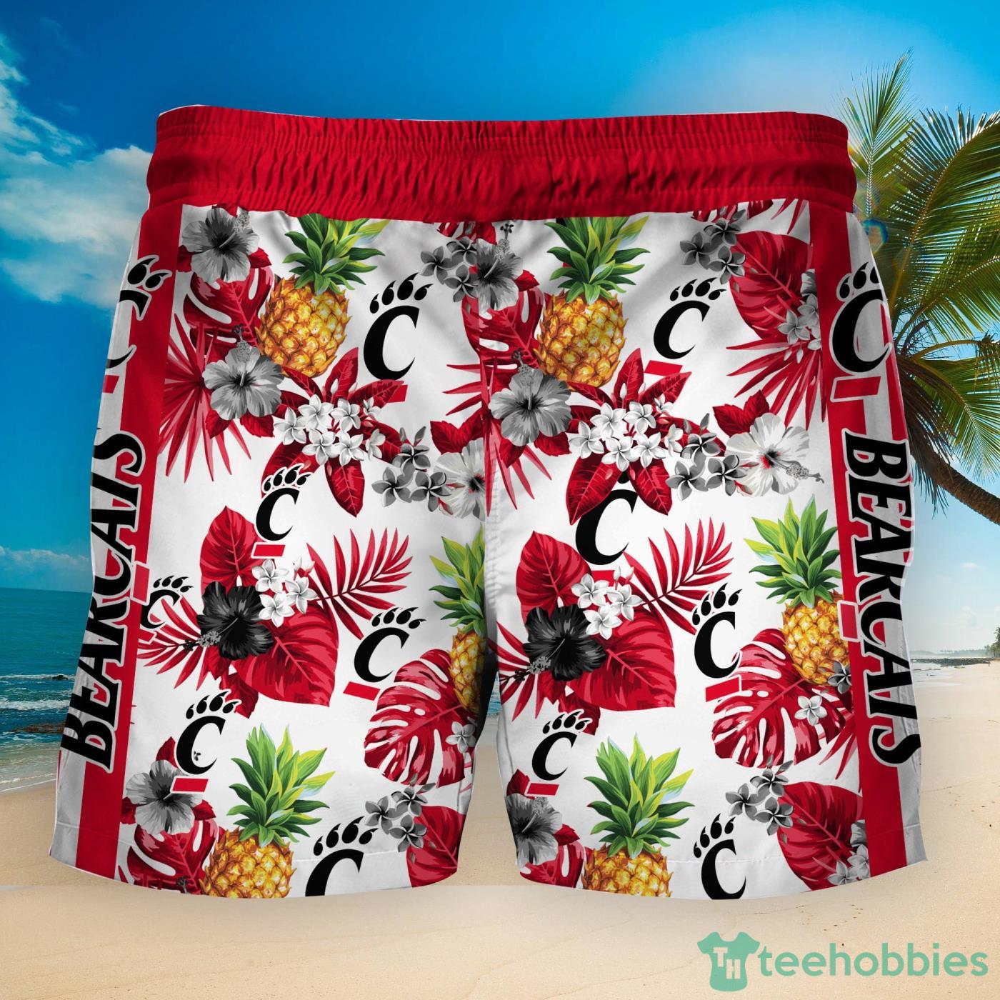 Cincinnati Bearcats Pineapple Tropical Fruit Lover Hawaiian Shirt And Beach Shorts Product Photo 2