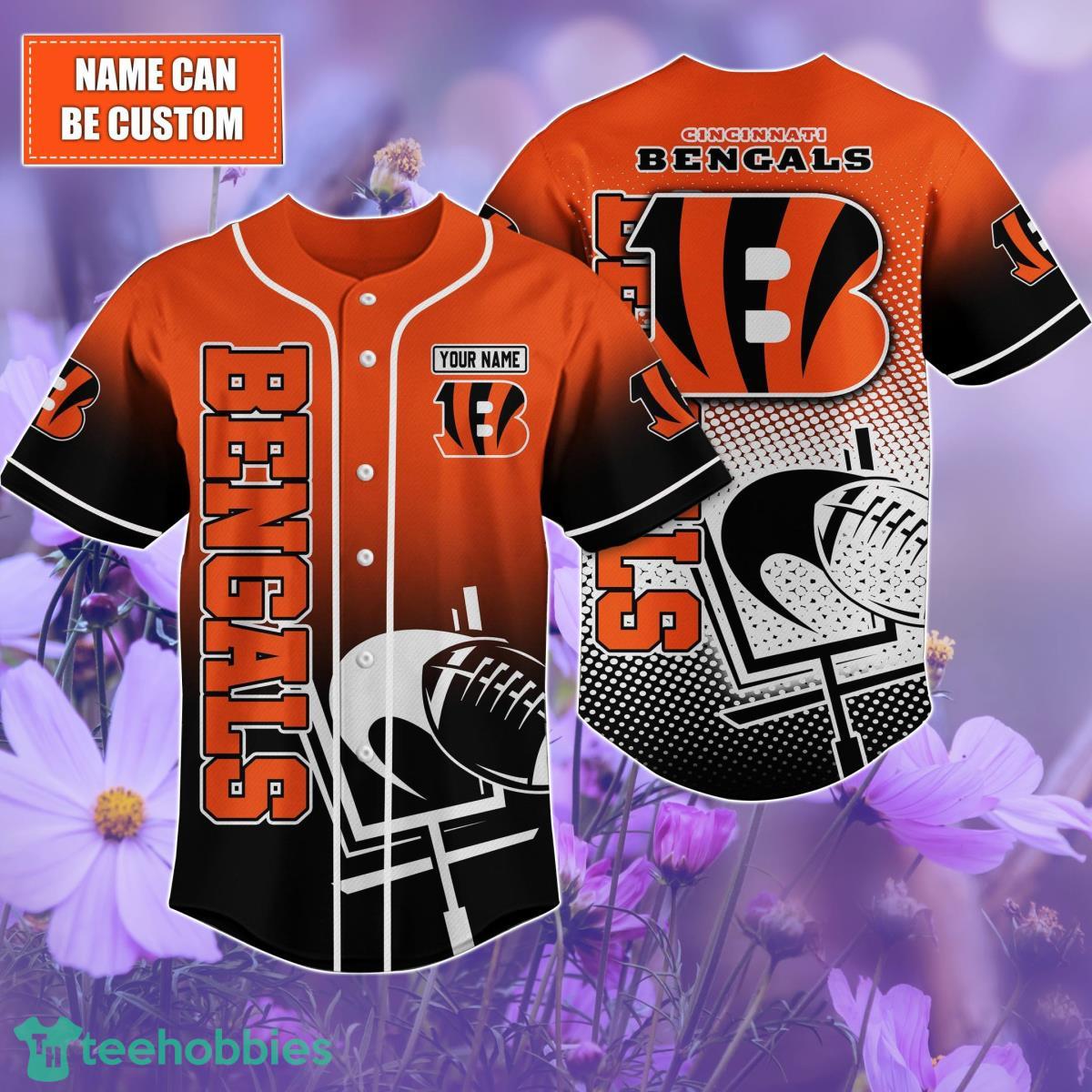 Cincinnati Bengals Custom name Baseball Shirt Best Gift For Men And Women Product Photo 1