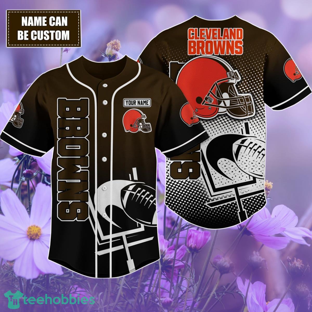 Cleveland Browns Custom name Baseball Shirt Best Gift For Men