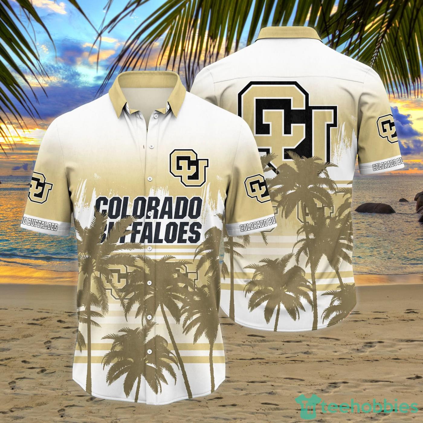 Colorado Buffaloes Coconut Tropical Hawaiian Shirt And Short Product Photo 1