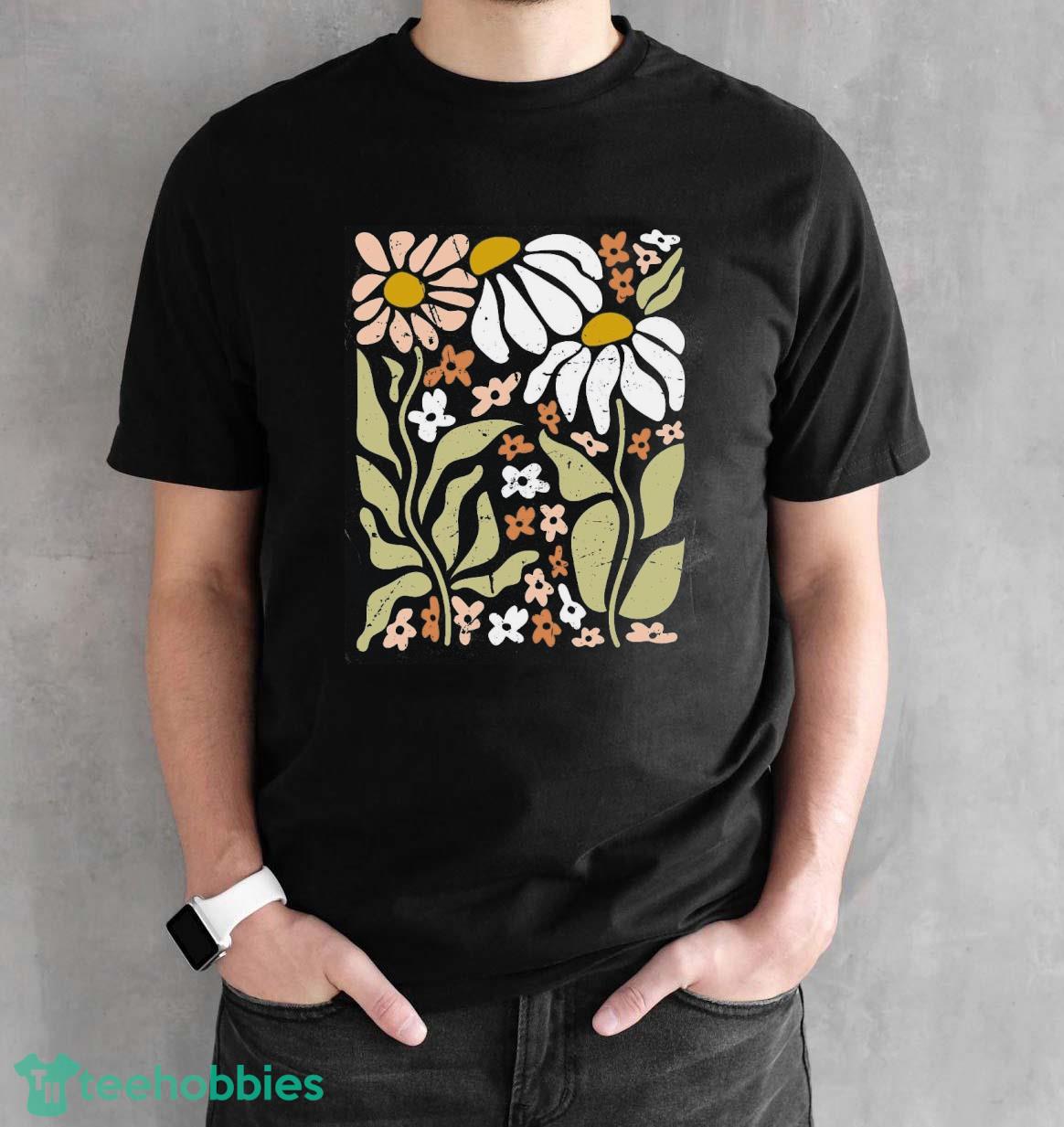 Comfort Colors® Shirt Flowers T-Shirt Trending 2023 Boho Wildflowers Floral Nature Shirt - Black Unisex T-Shirt