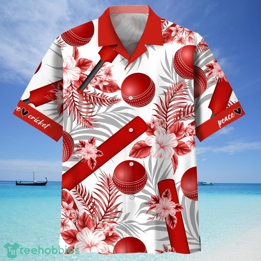Cricket Red Hawaiian Shirt For Men And Women Product Photo 1 Cricket Red Hawaiian Shirt For Men And Women Product Photo 1