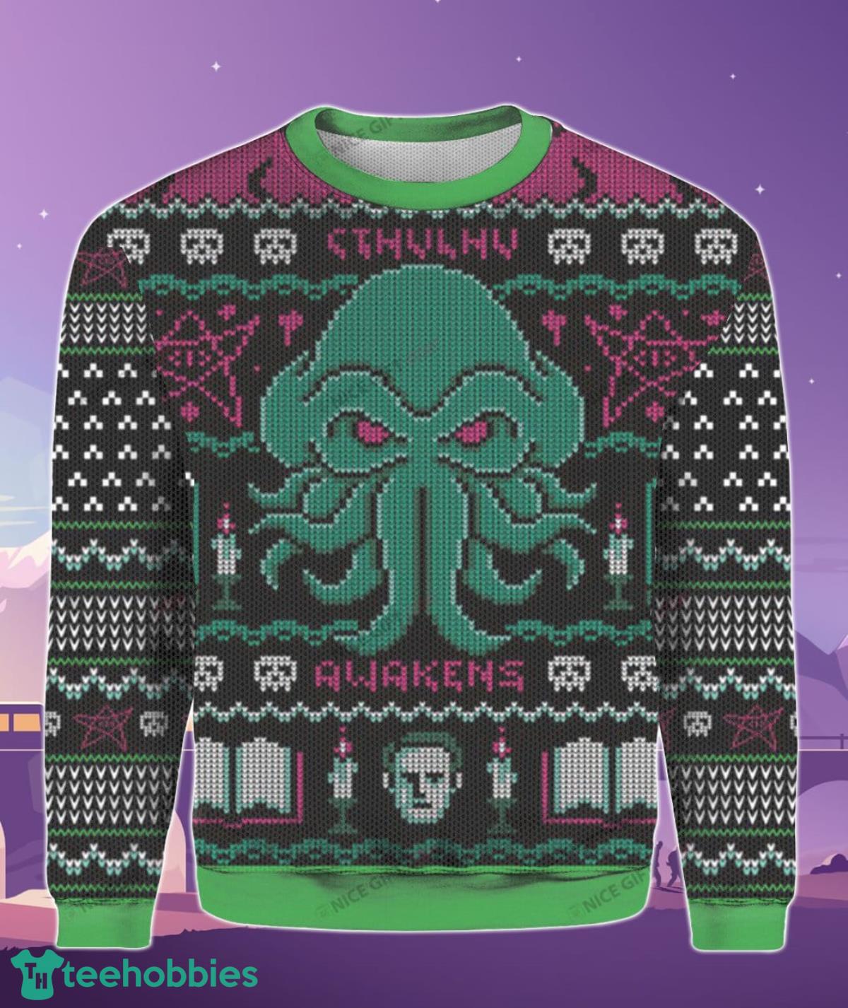 Cthulhu Awakens Sweater Style Gift For Men And Women Product Photo 2
