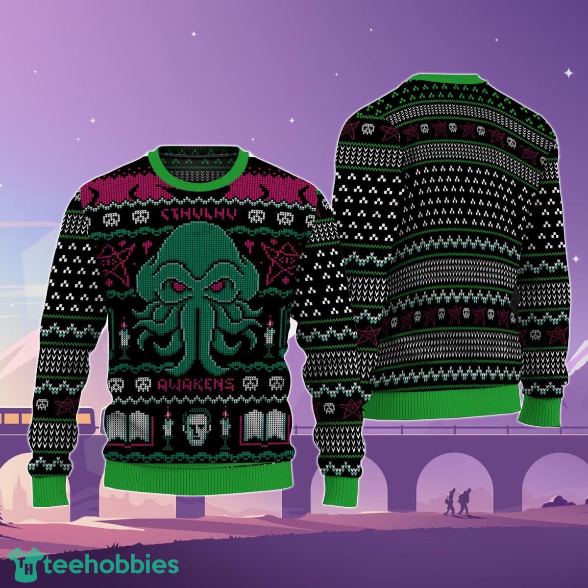 Cthulhu Awakens Sweater Style Gift For Men And Women Product Photo 1
